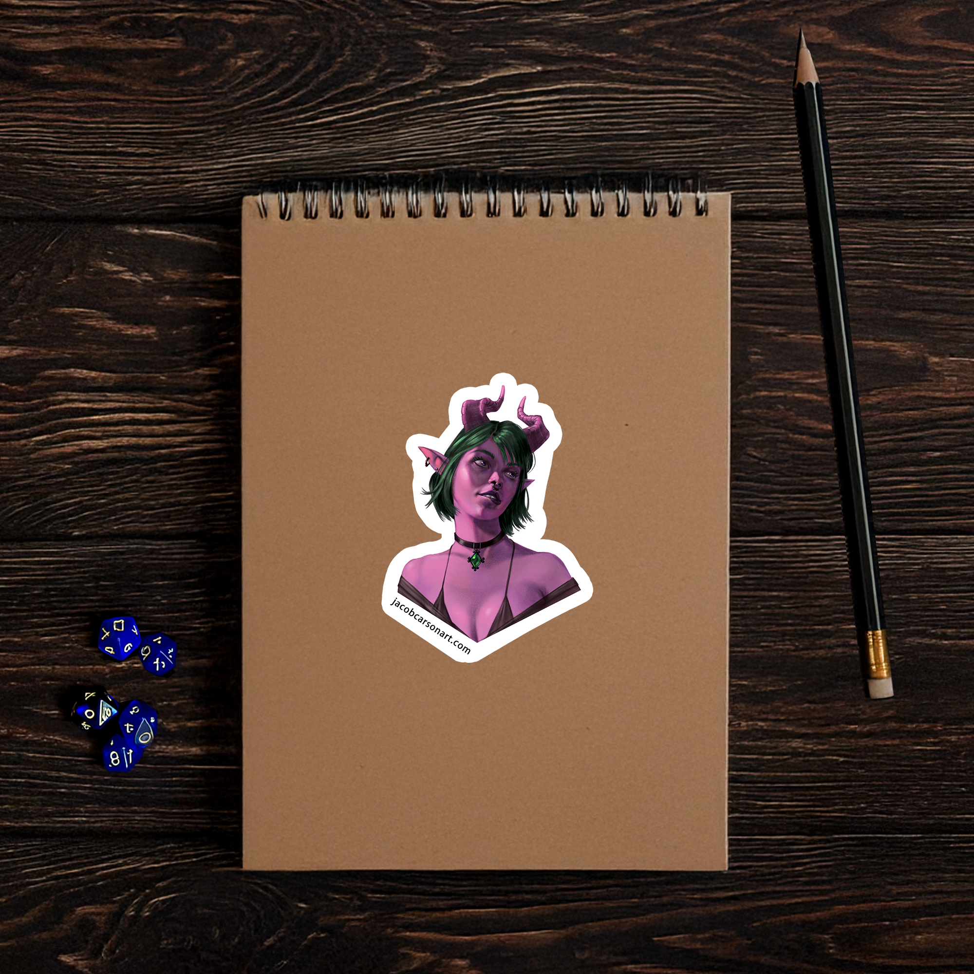 Pink Tiefling Sticker.png