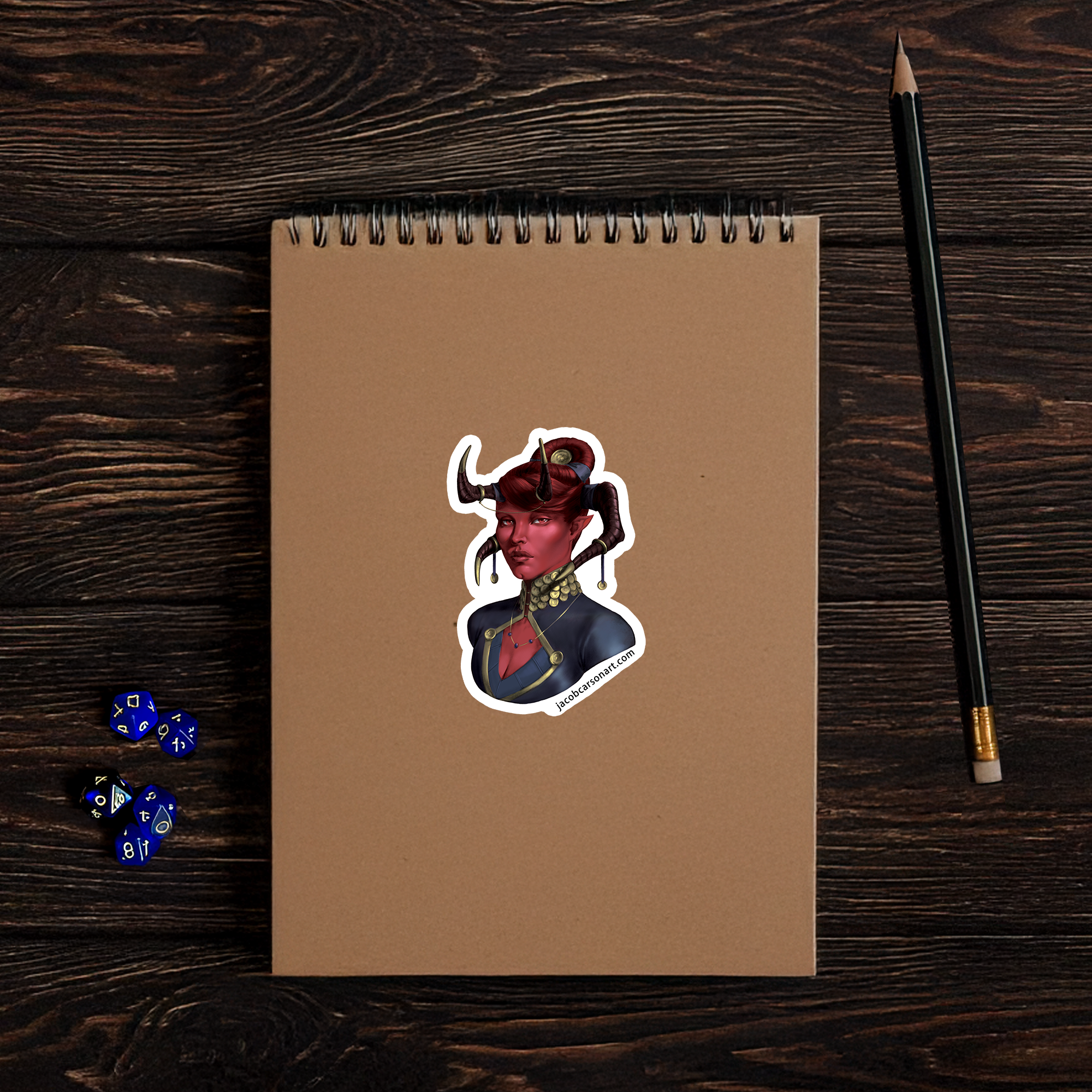 Red Tiefling Sticker.png