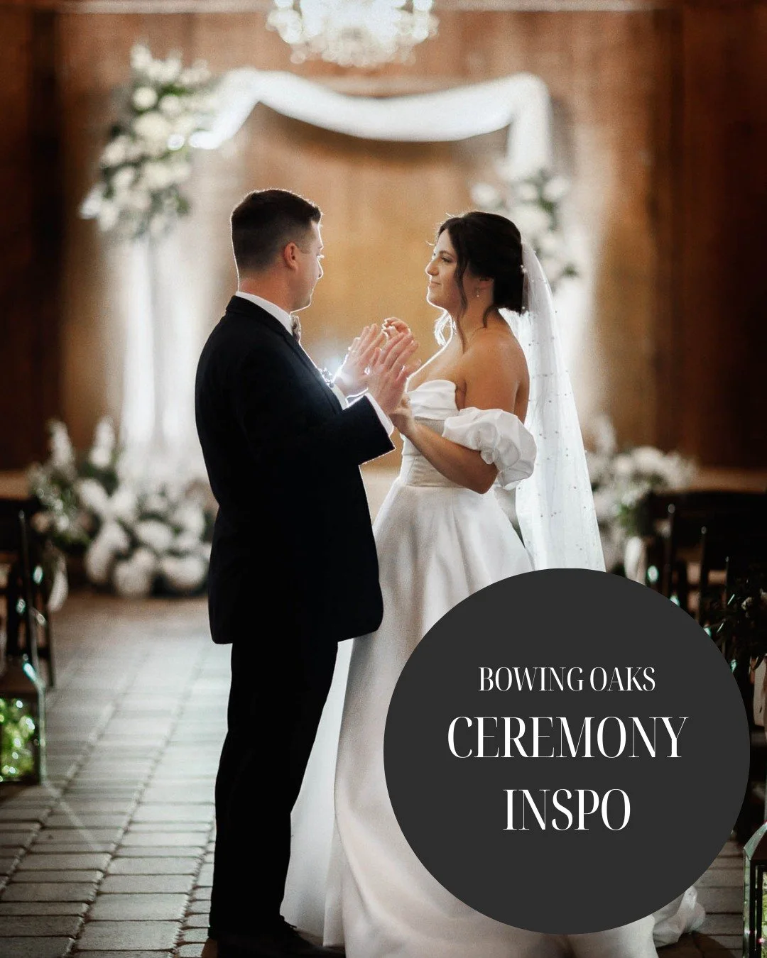 With two unique ceremony settings at Bowing Oaks, you have a variety of options for decor and style! Which is your favorite, the &quot;I Do&quot; Oak or the Ceremony Pavilion? Share your answer in the comments below.