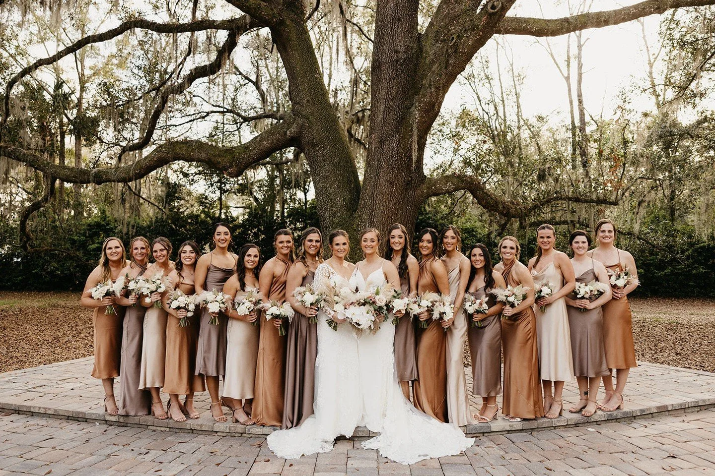 Even though K&amp;D were married in the winter, these bridesmaids' dresses would be perfect for a fall wedding too! 

October and November are popular months for weddings here in Florida, and lots of couples are booking their dates for Fall 2026! We 
