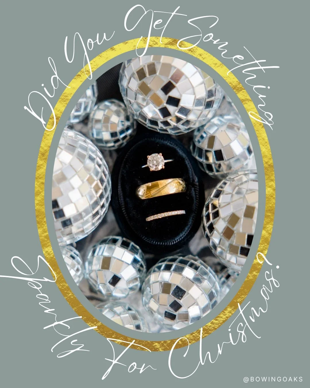 💍Did you get something sparkly for Christmas?! The season of planning has officially begun, and we would be honored to be part of it. 🥂

Bowing Oaks in Jacksonville, FL offers a timeless setting where Southern hospitality and thoughtful details com