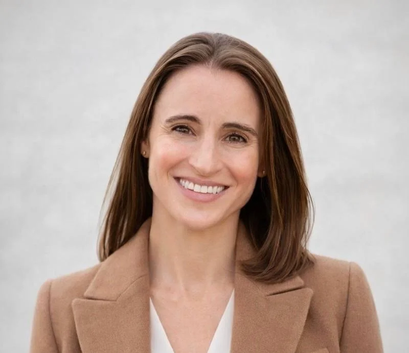Leadership advisor portrait with grounded professional style