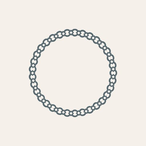 Simple outlined chain bracelet on a light background.