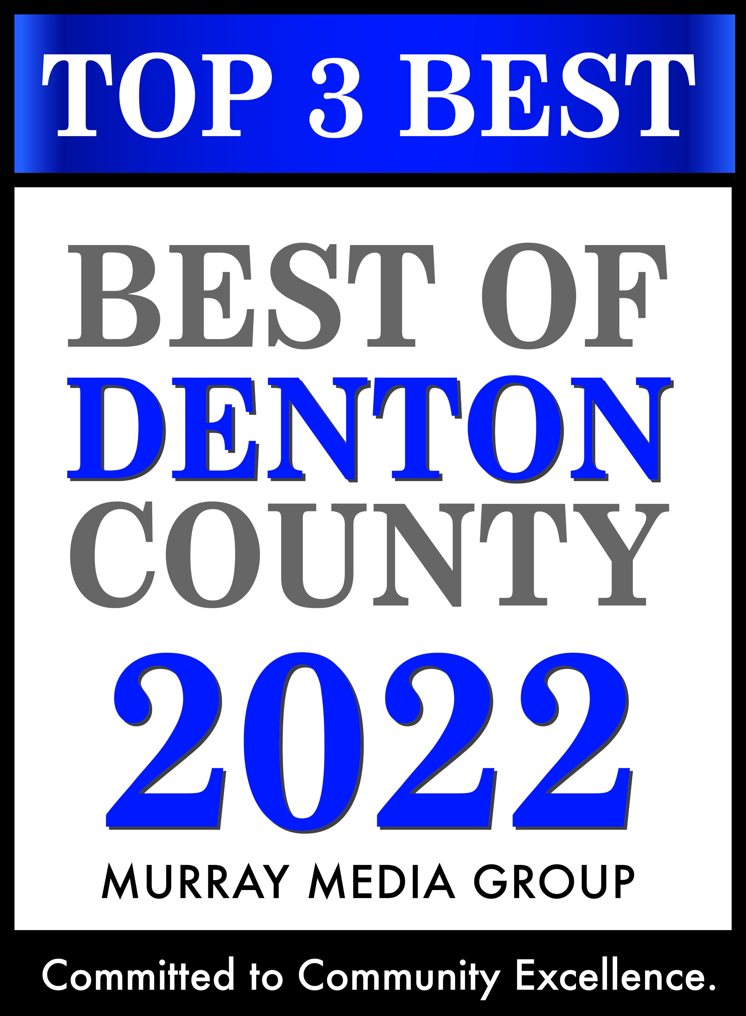 Top 3 Best of Denton County 2022