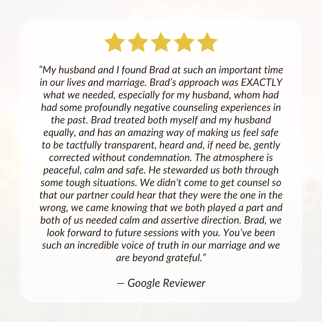 Google Reviews | Couples Counselor | DFW, Argyle, Denton, TX