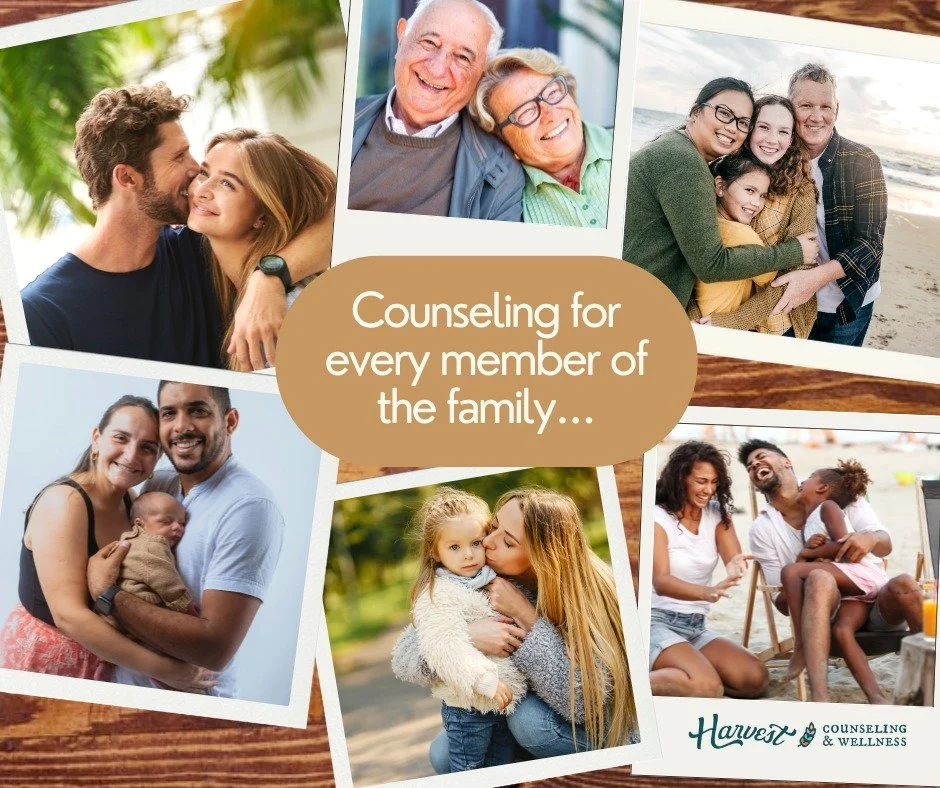 At Harvest, we don&rsquo;t just treat symptoms; we walk with families. Our mission is to provide a "home for healing" that supports you through the entire span of your life&rsquo;s story.

Whether your family is just beginning or you are na