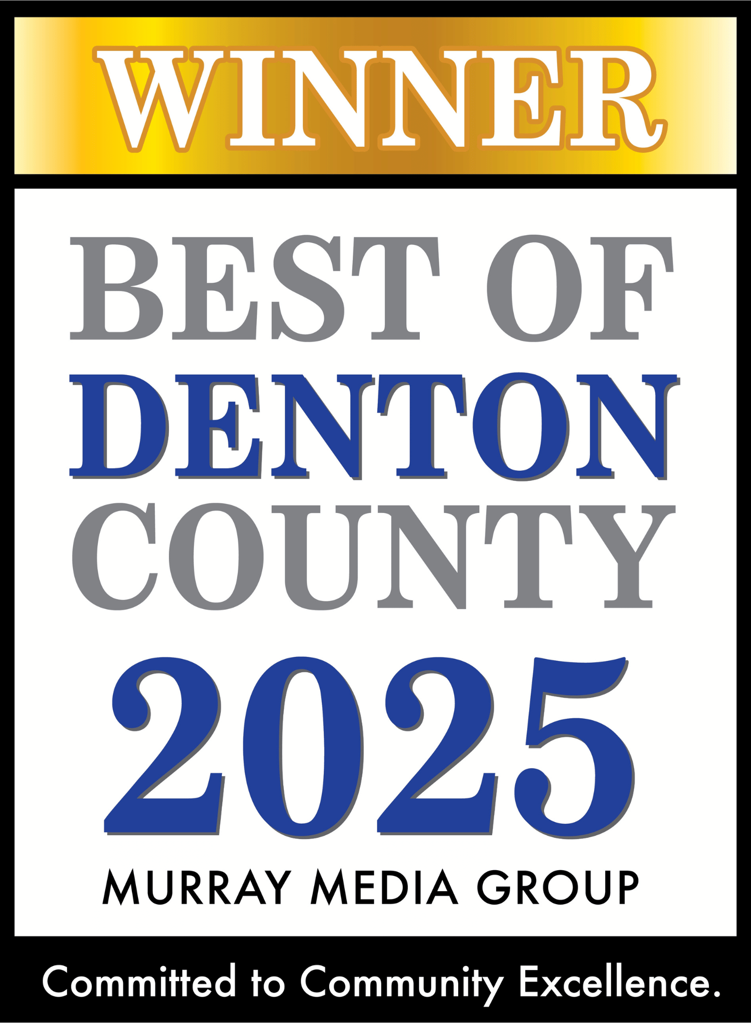 Awards: Best of Denton County Winner of 2025 (Copy)