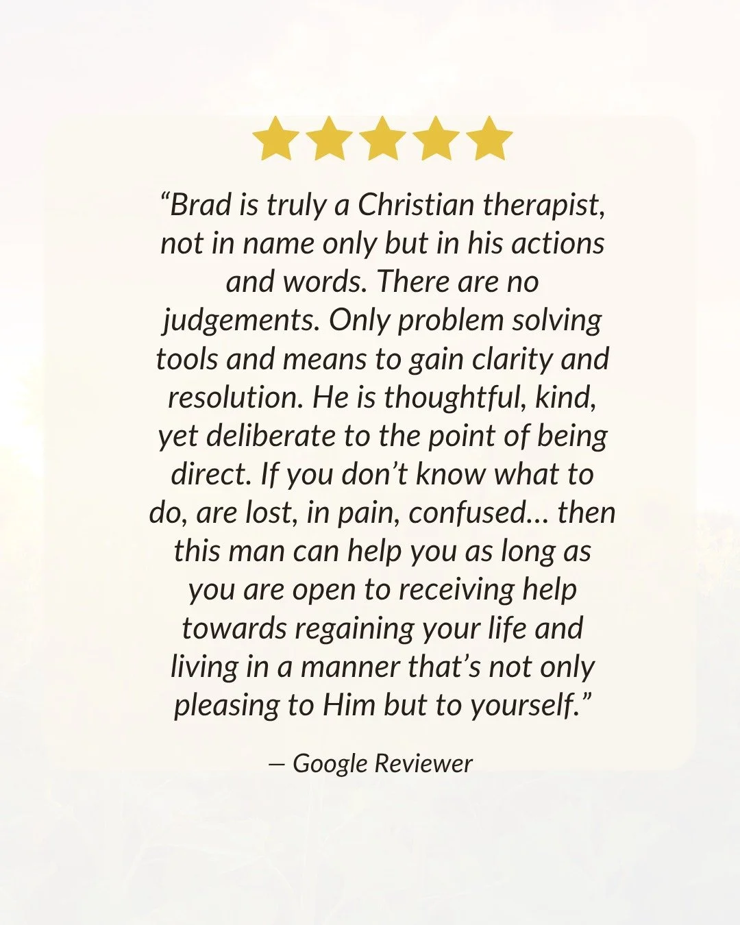 Our clients say it best! 

At Harvest Counseling &amp; Wellness, we are dedicated to helping every client thrive. Are you ready to see how therapy can help you?

We offer free 15 minute consultations, to schedule and get matched with the right therap