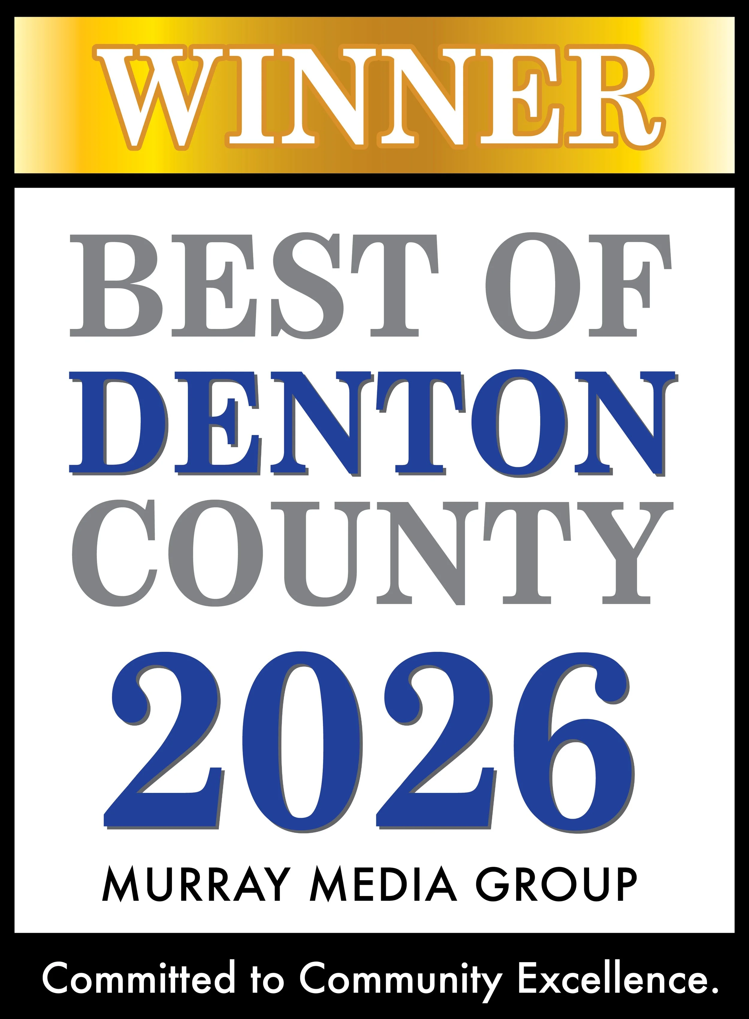 2026 Winner of Best of Denton Awards