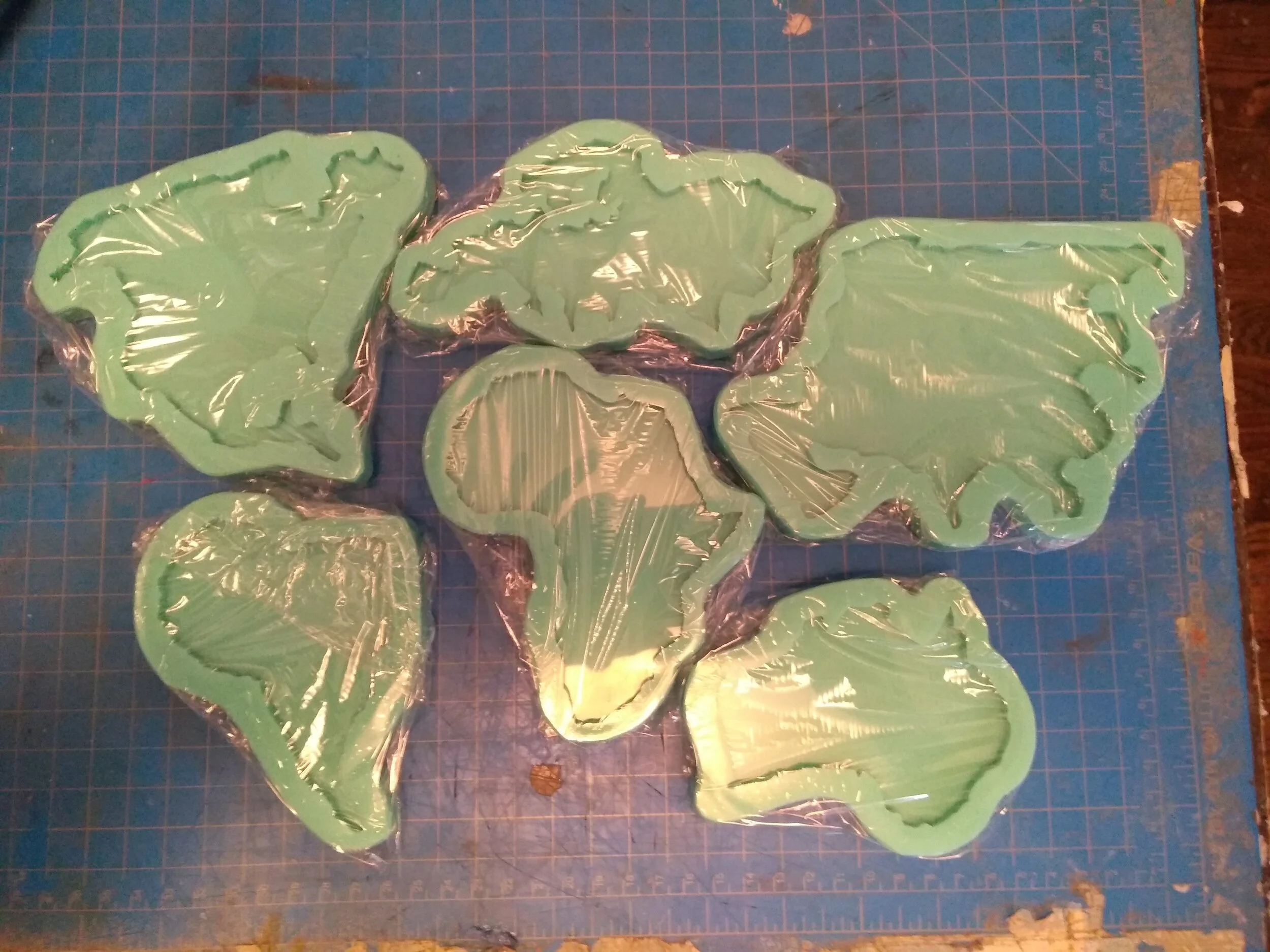 Continent Coaster Molds -Top Pour (Full Set)