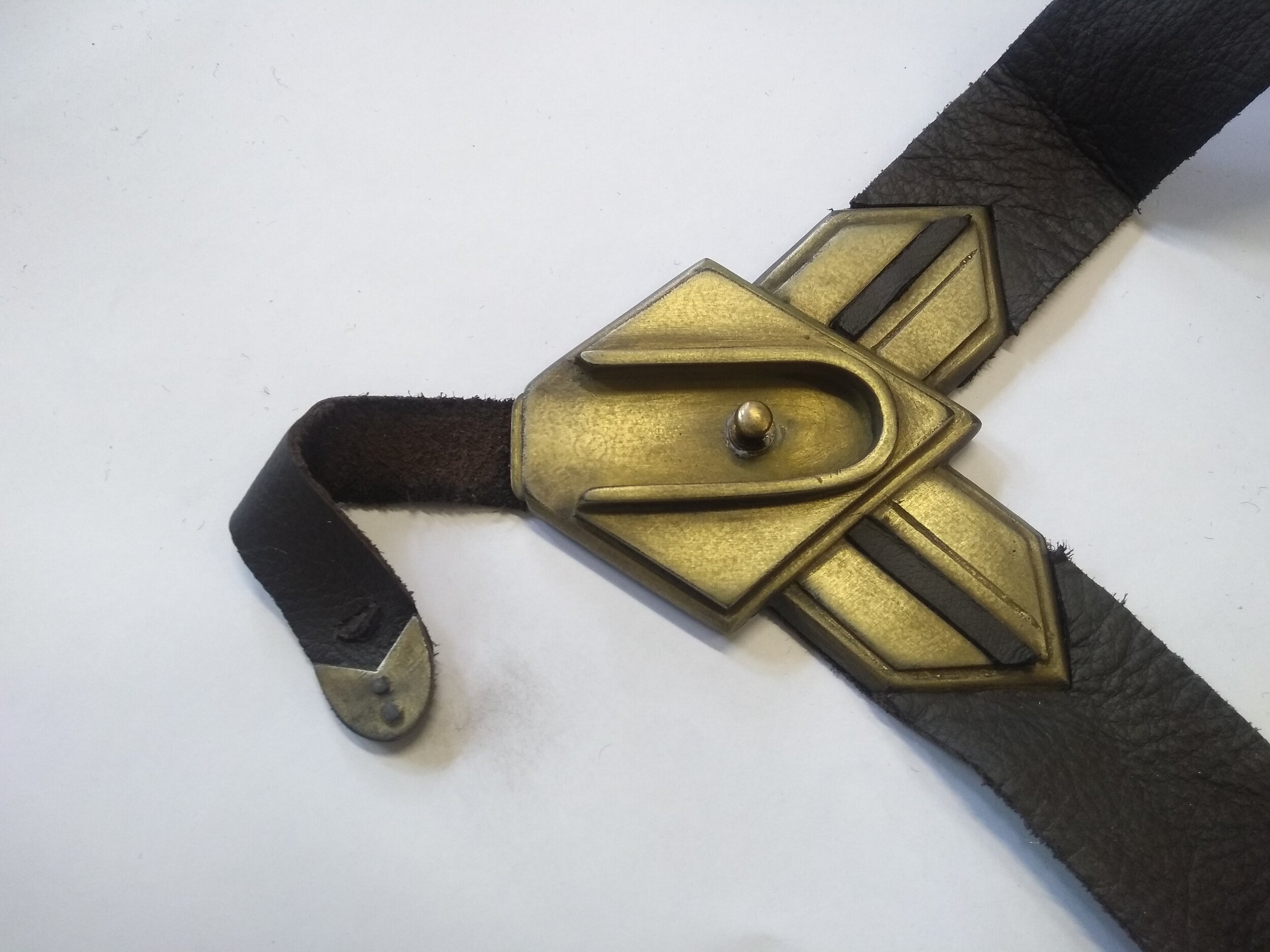 Authentic Wonder Woman Leather Belt Wonder Woman Belt – Cheeky Vintage main image 2