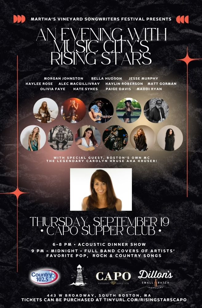 Maddi Ryan joins the Martha's Vineyard Songwriter's Festival as a Rising Star