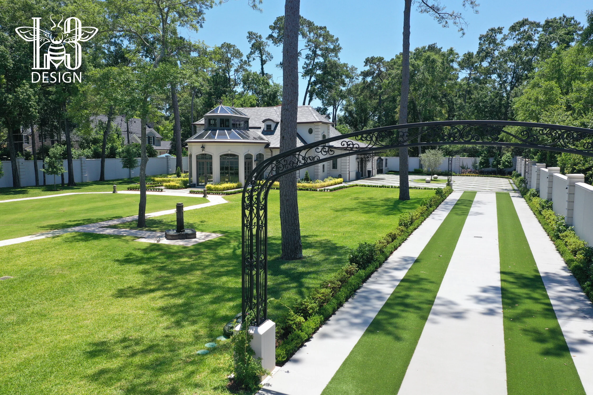 Houston Landscaping Before & After River Oaks, Memorial — L3 Design