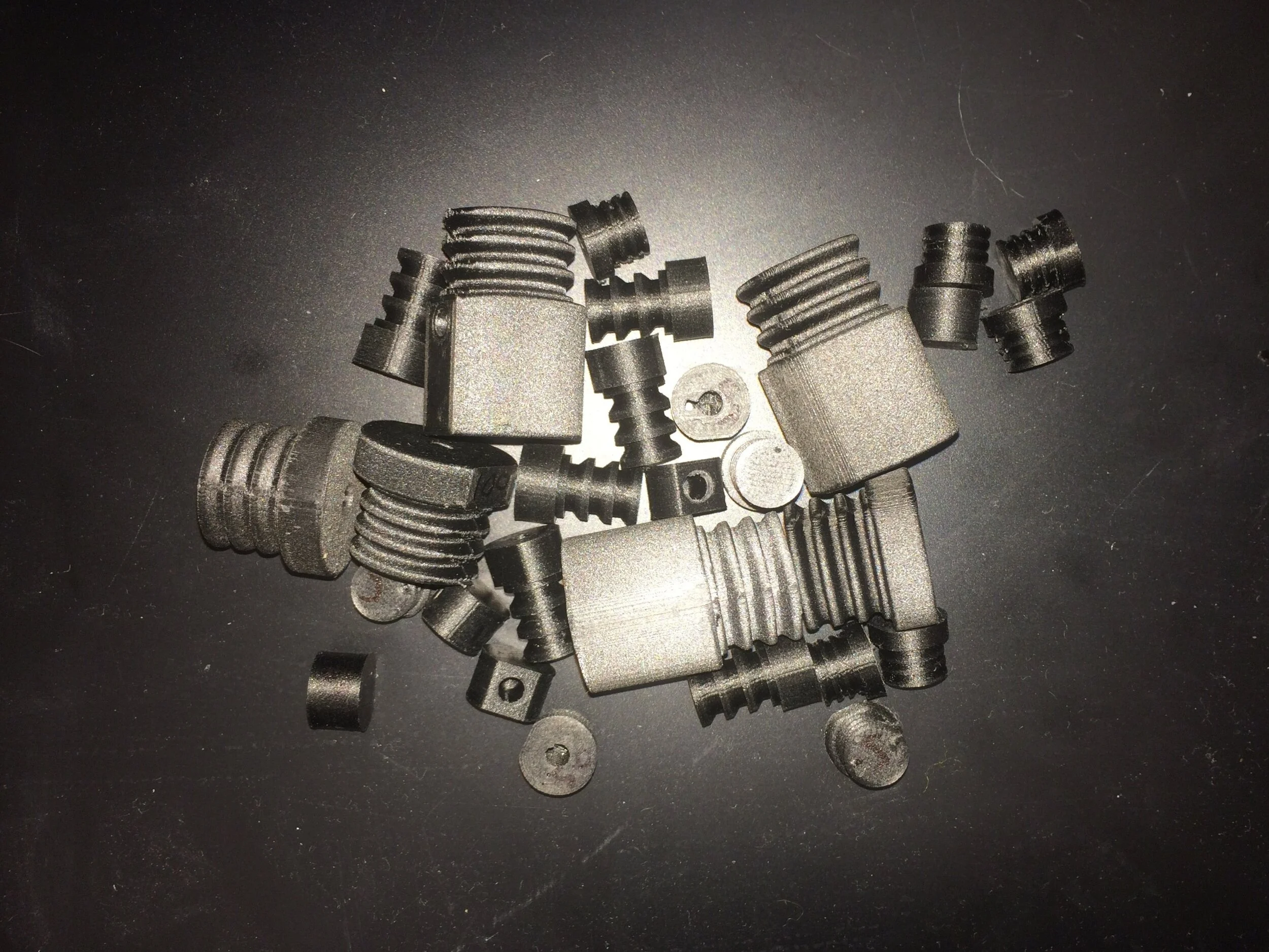 Various 3D Printed End-caps