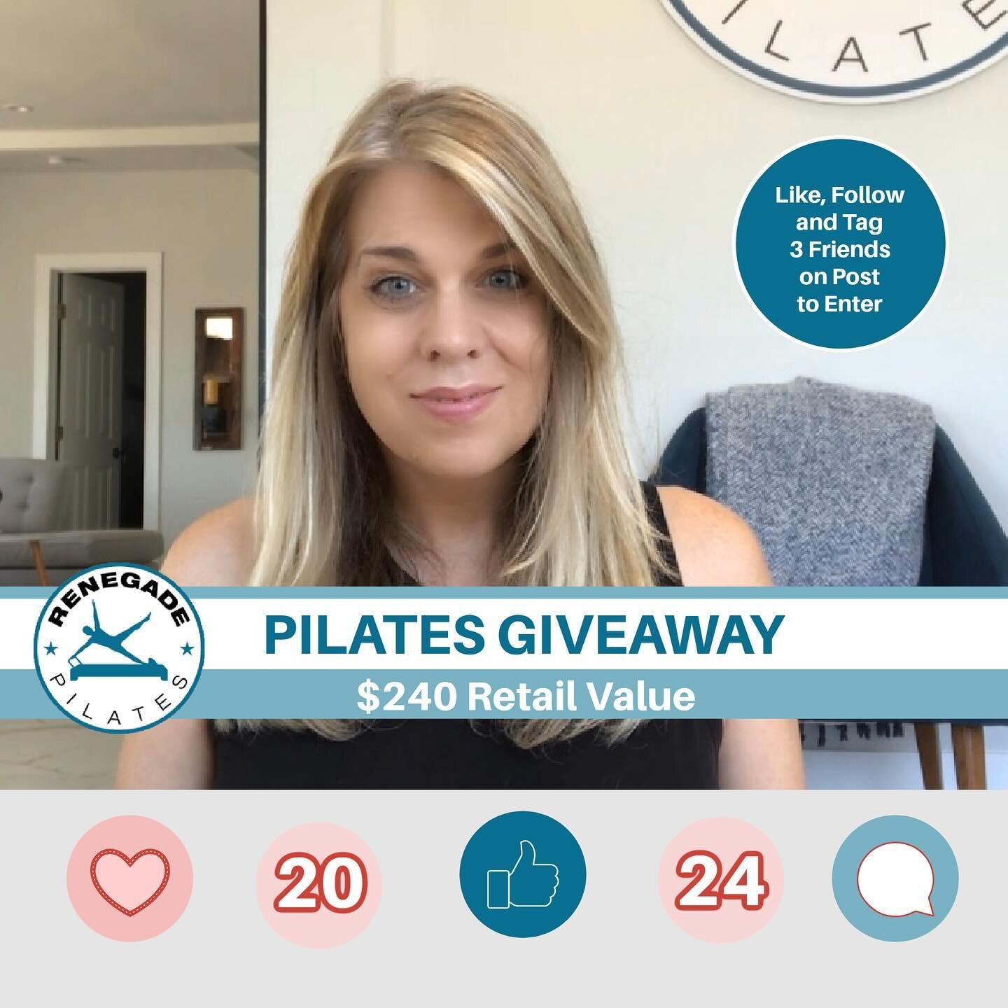 Feeling lucky? Swipe on through. Our 2024 #pilates giveaway is still underway! Like, follow and tag three friends to win Pilates grip socks and your choice of two privates or six small group classes. $240 retail value. Winner will be chosen and annou