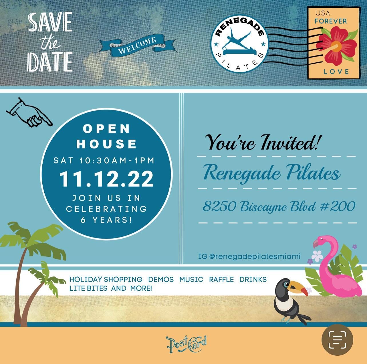 We&rsquo;re turning six! Come celebrate with us at our Open House this Saturday, November 12 from 10:30 AM to 1 PM. Take a class, a demo, or just come and enjoy the party. Drinks and light bites, holiday shopping, raffles and more. Welcome old and ne