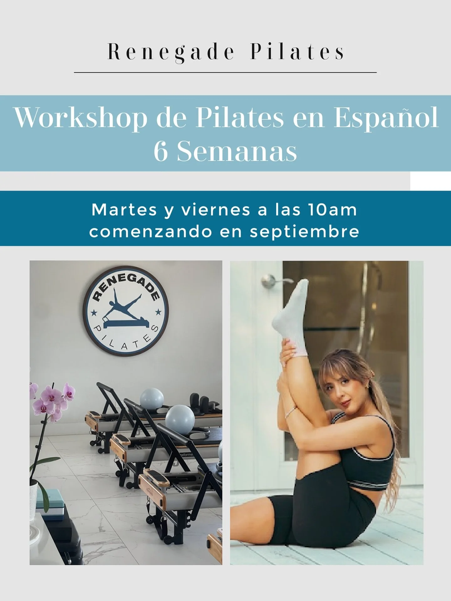 ⸻

✨**&iexcl;Lanzamiento oficial de Renegade Pilates en Espa&ntilde;ol!**✨

Estamos emocionados de presentar una nueva divisi&oacute;n de Renegade Pilates, dedicada 100% a la comunidad hispanohablante. En colaboraci&oacute;n con la talentosa instruct