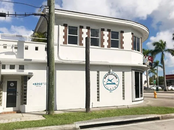 Exterior of Renegade Pilates studio in Miami