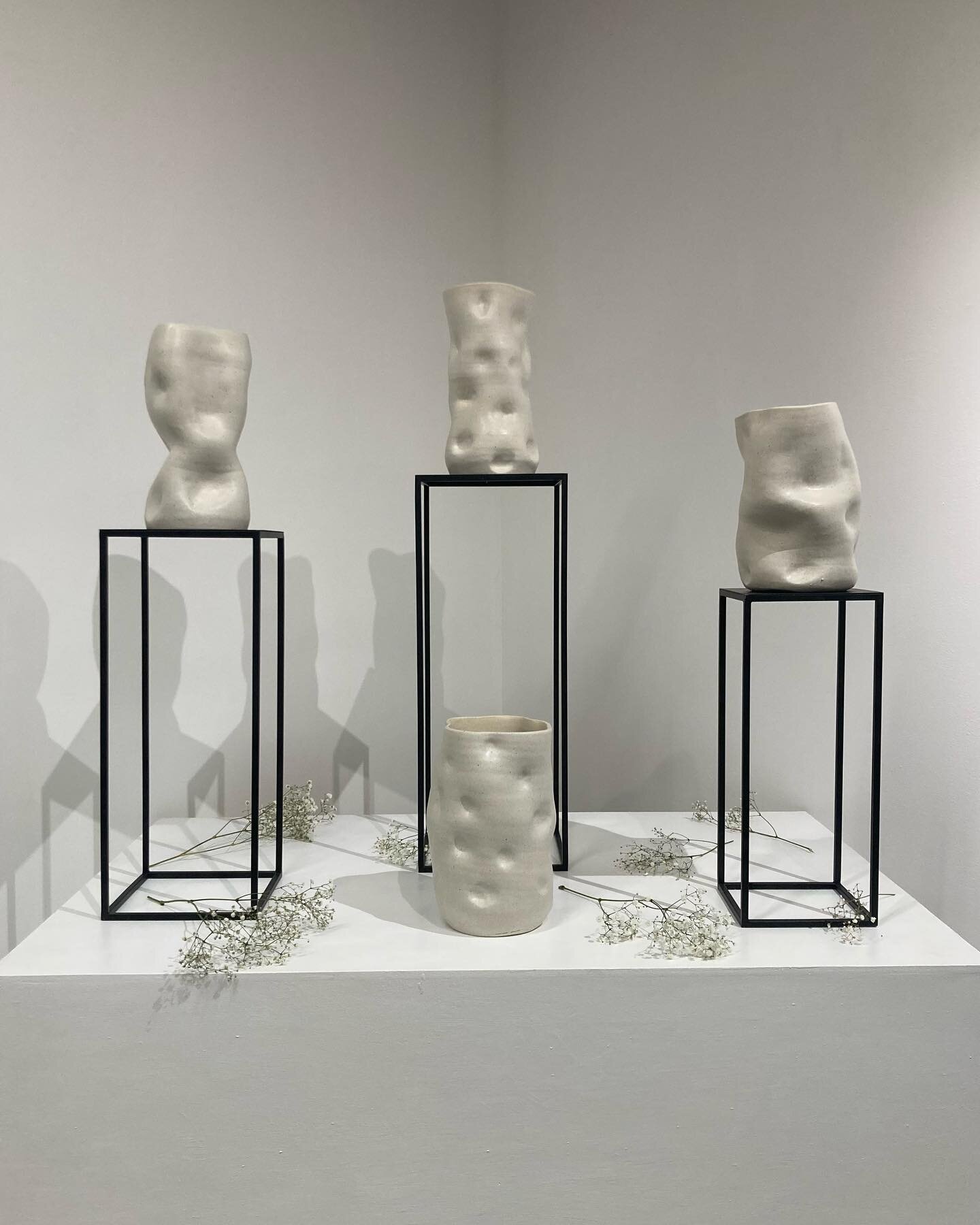 my deformed little babies 🏺🧚🏻&zwj;♂️ #ceramics #pottery #installation #art