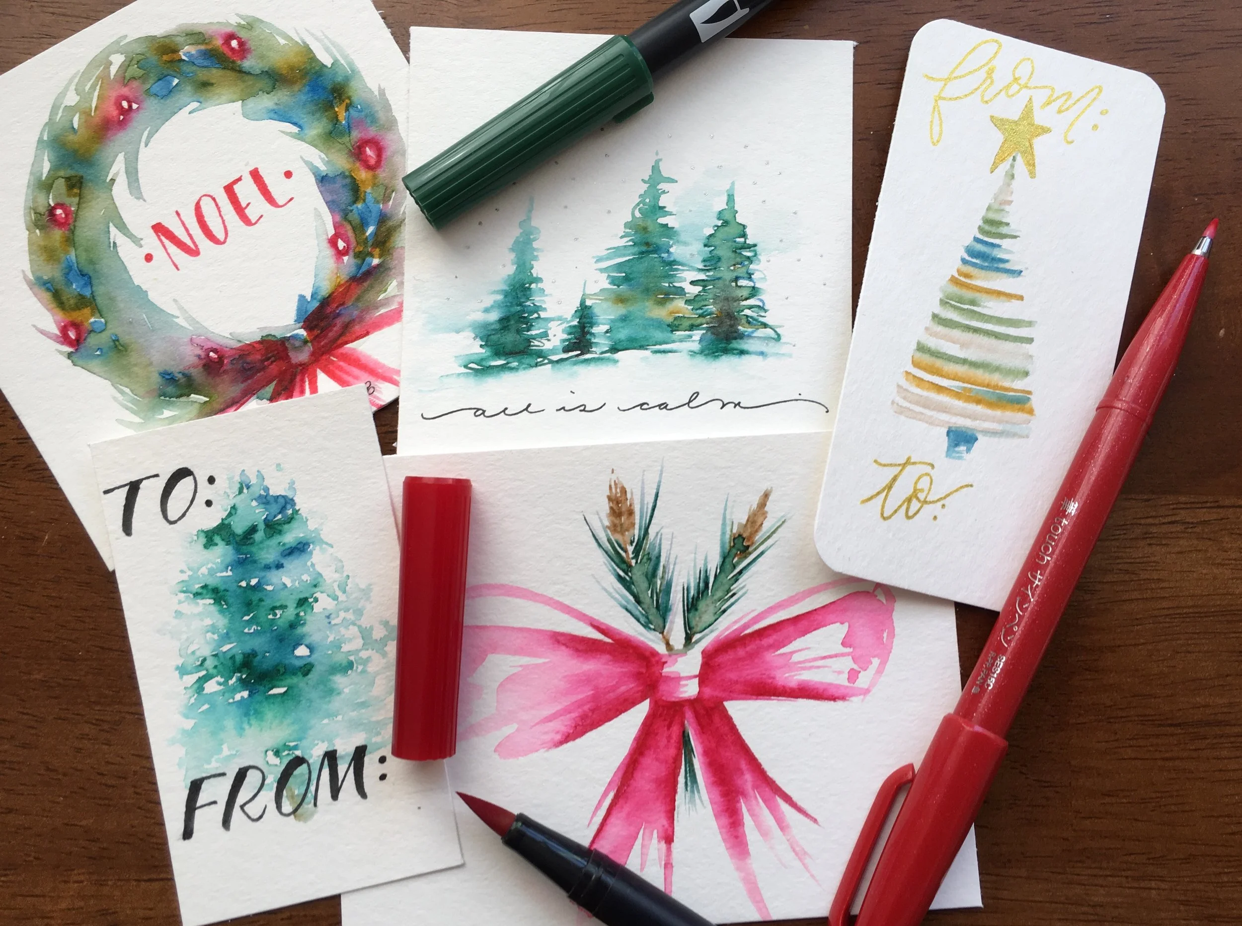 Holiday Tombow Creations