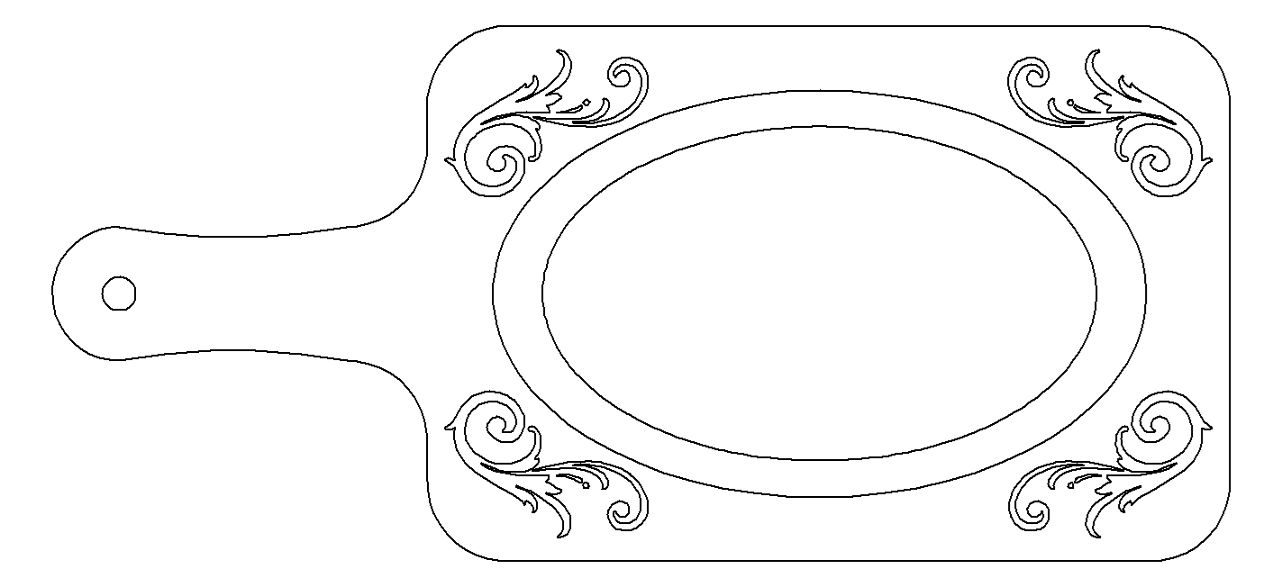 Skillet Tray SVG File