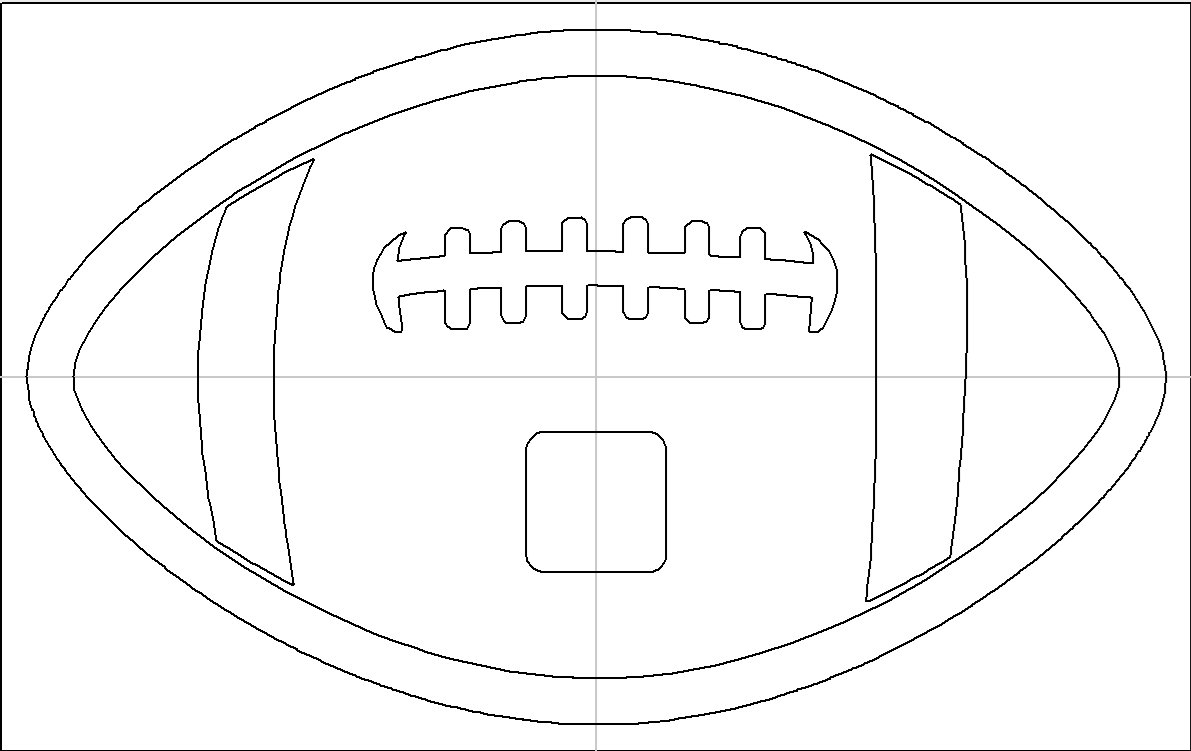 Football Party Serving Tray SVG File
