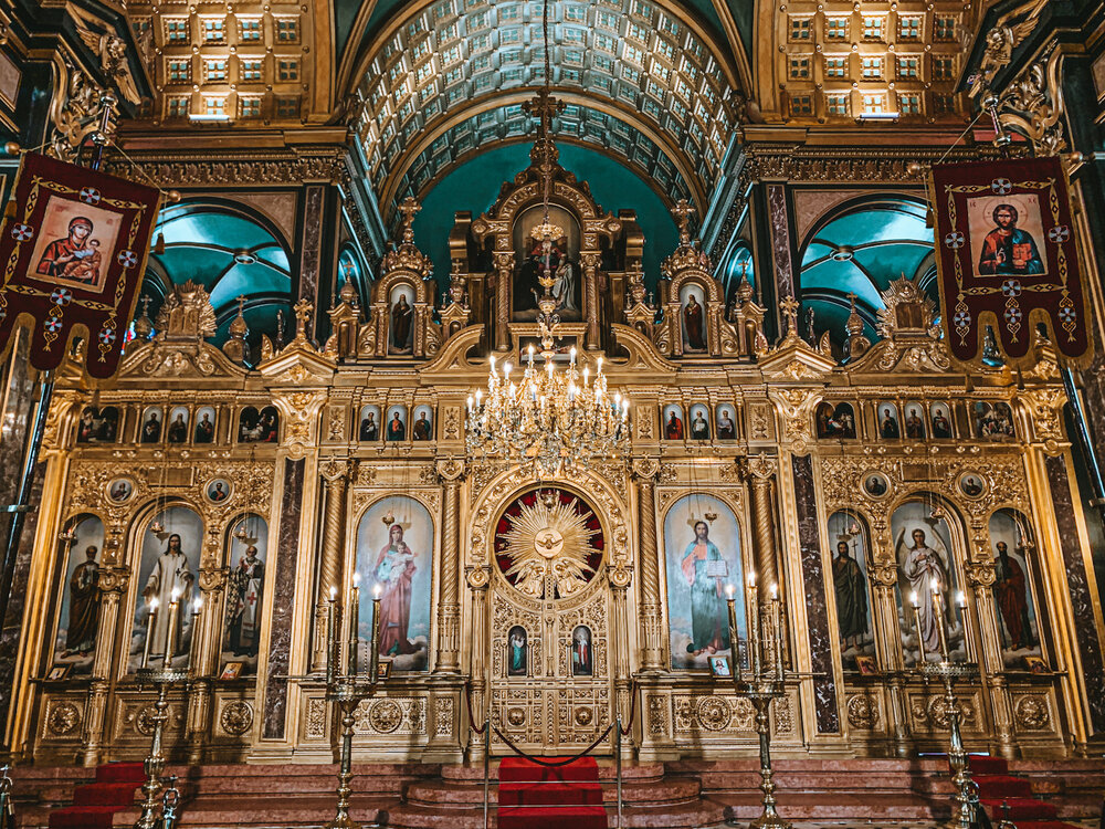 Inside the Bulgarian church St. Stefan in Istanbul