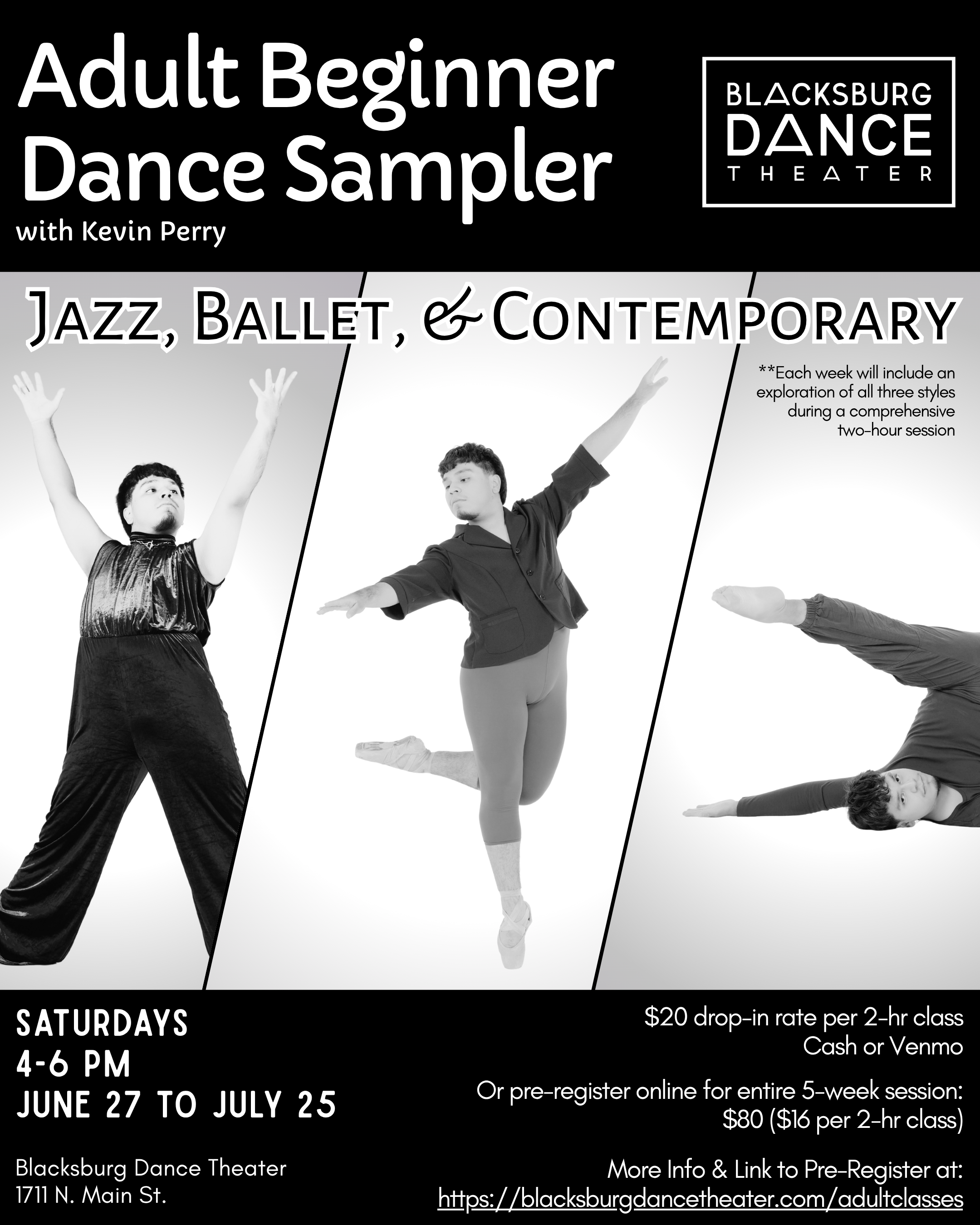 Adult Dance/Movement Classes — Blacksburg Dance Theater