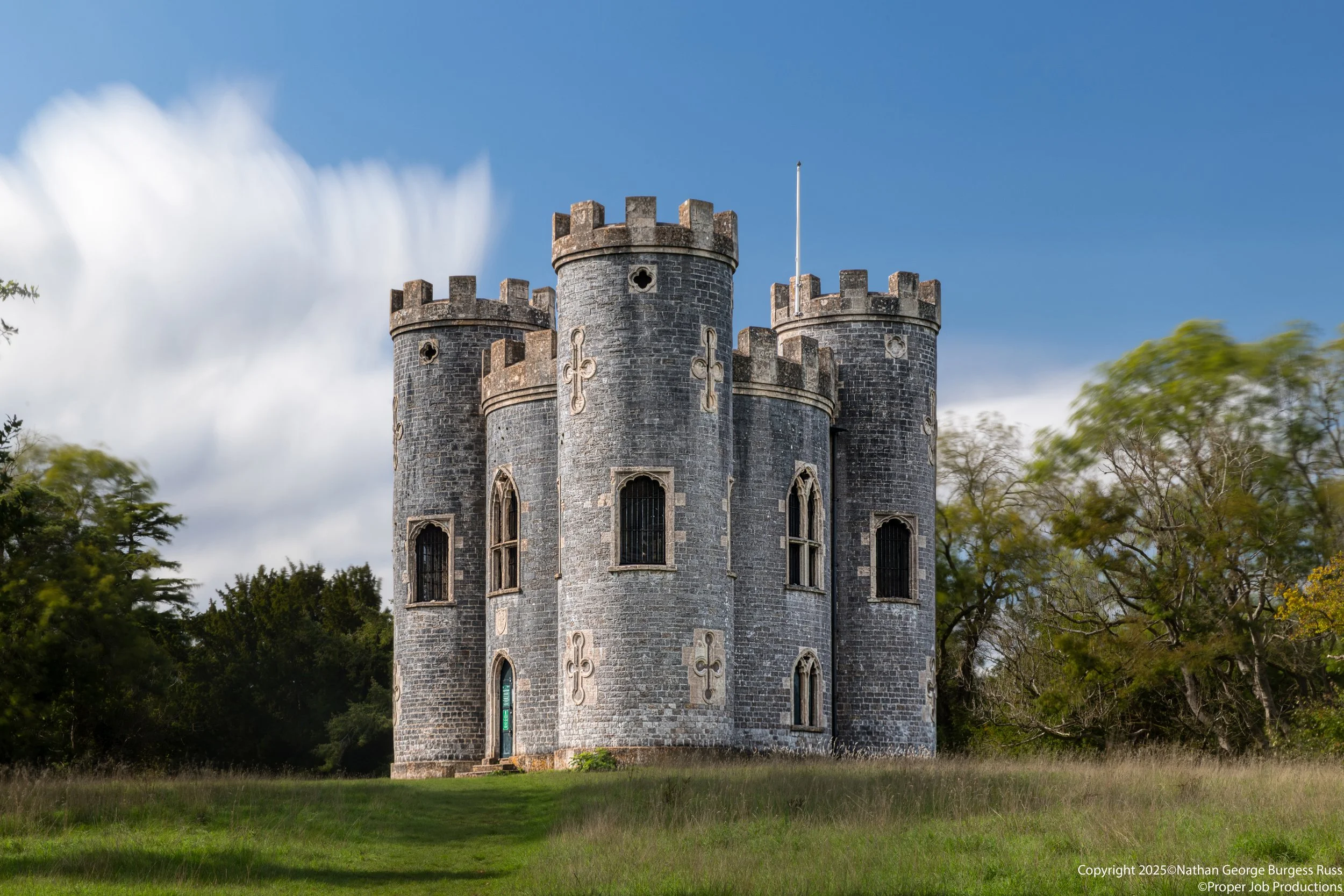 Blaise Castle is a folly built in the Gothic Revival style of architecture. This sham castle was built in 1766 by Robert Mylne at a cost of £3000.