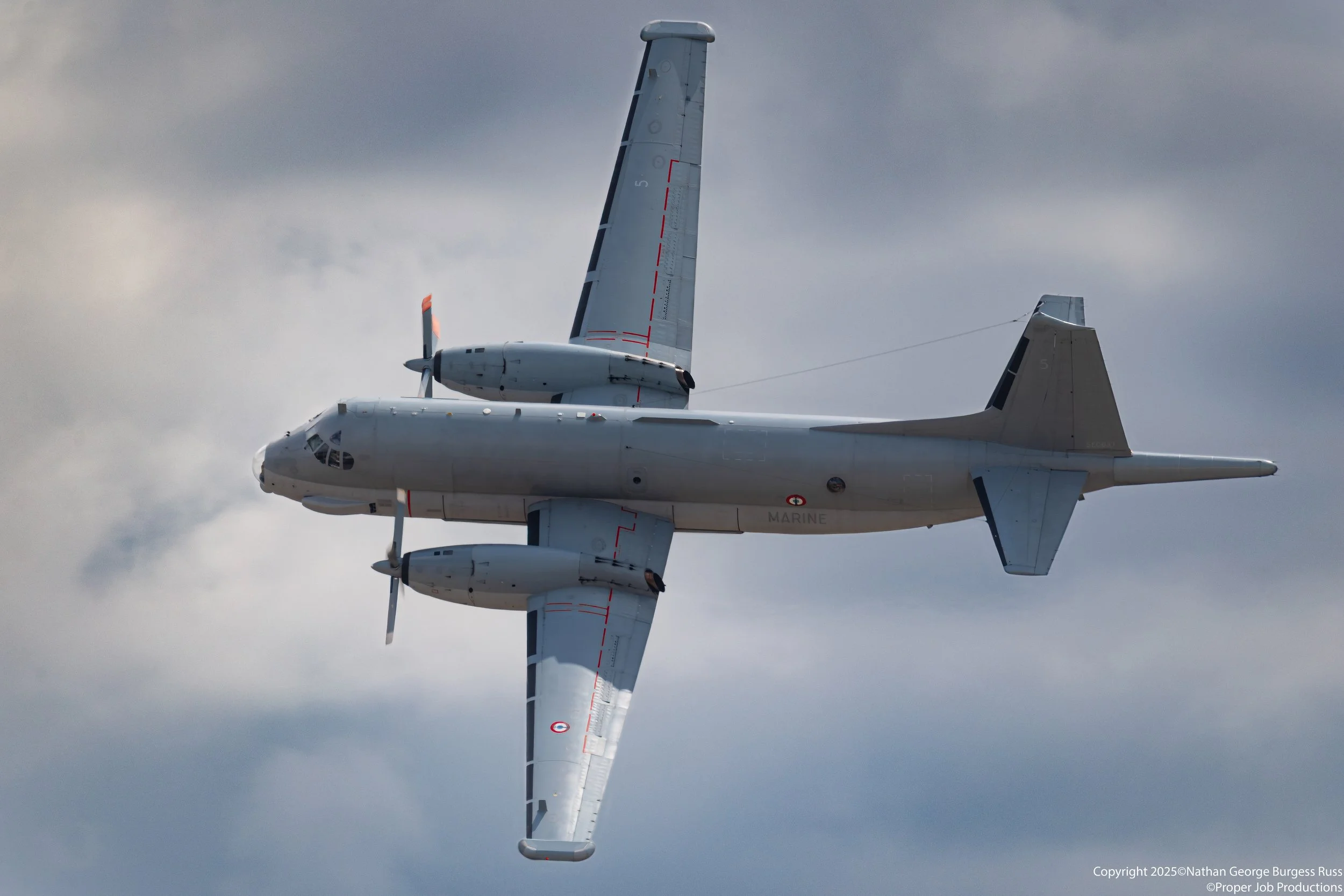 Breguet 1150 Atlantic 2 from the Marine Nationale Flottille 23f displaying at the Royal International Air Tattoo 2025.