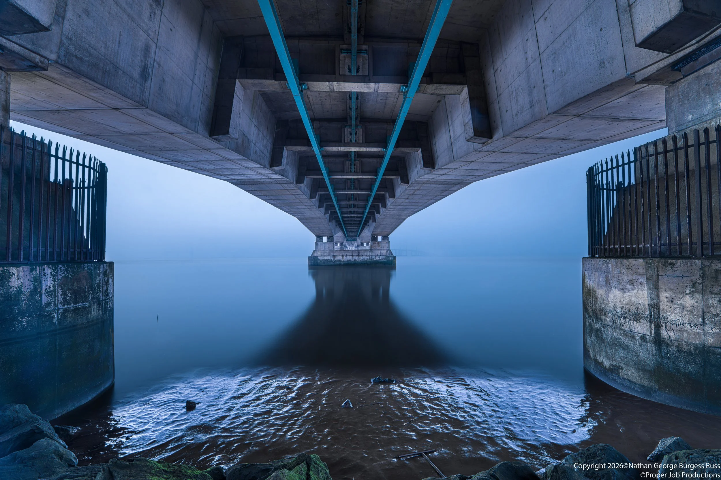 Underneath Prince of Wales Bridge