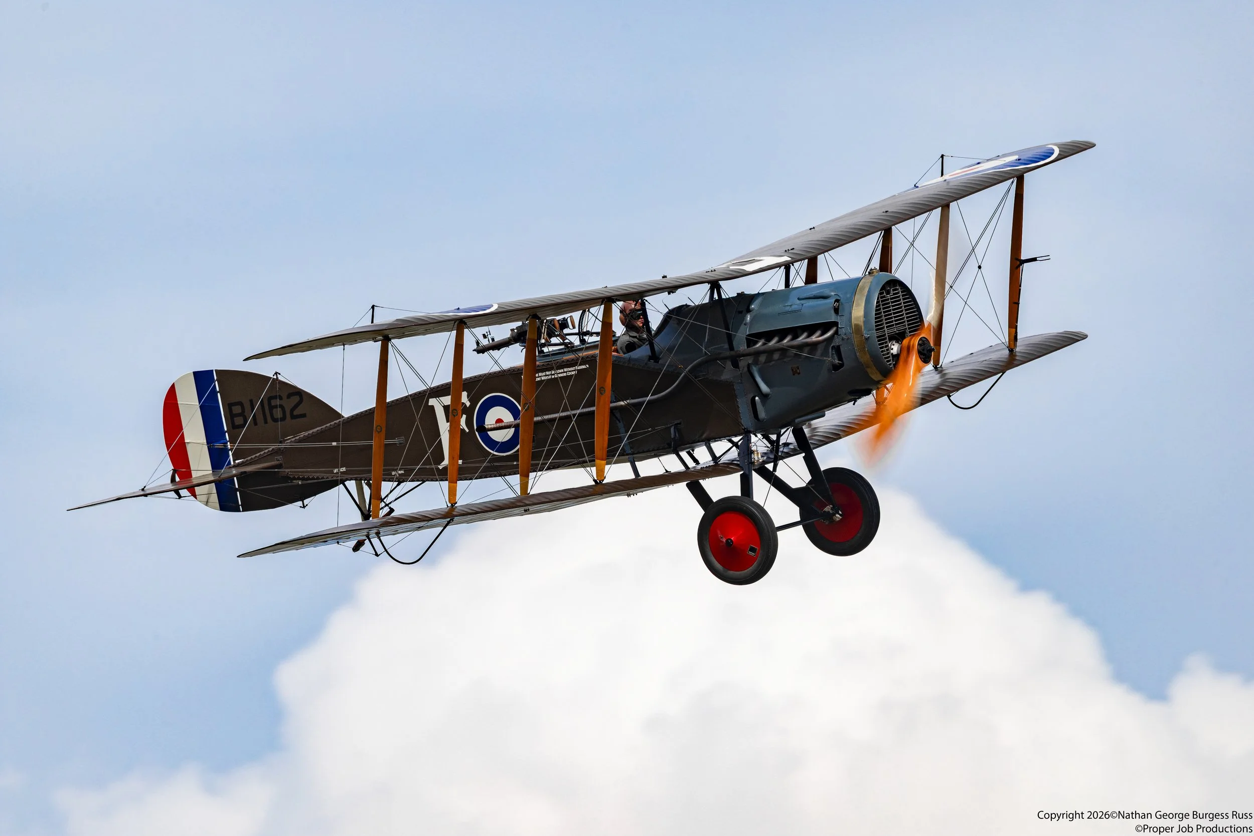 This Bristol F.2B Fighter was built in 1918 with the serial D8096.

She was built to late for World War One service and was sent to Turkey with no 208 Squadron in 1923.

In 1936 she had fallen into disrepair and was brought by Captain C.P.B. Ogilvie 