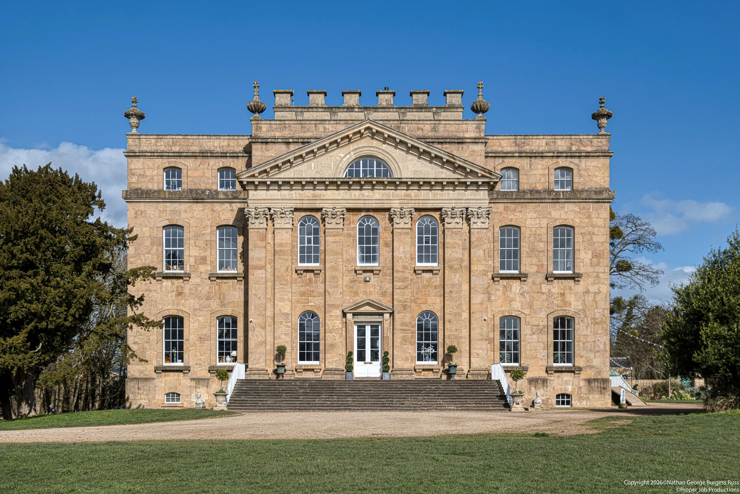 Kings Weston House was built in 1719 after 5 years construction. It was originally built by Sir John Vanbrugh, In 1768 Robert Mylne brought the house and did the first remodelling, the house was remodelled again in 1850 by Thomas Hopper. The house wa