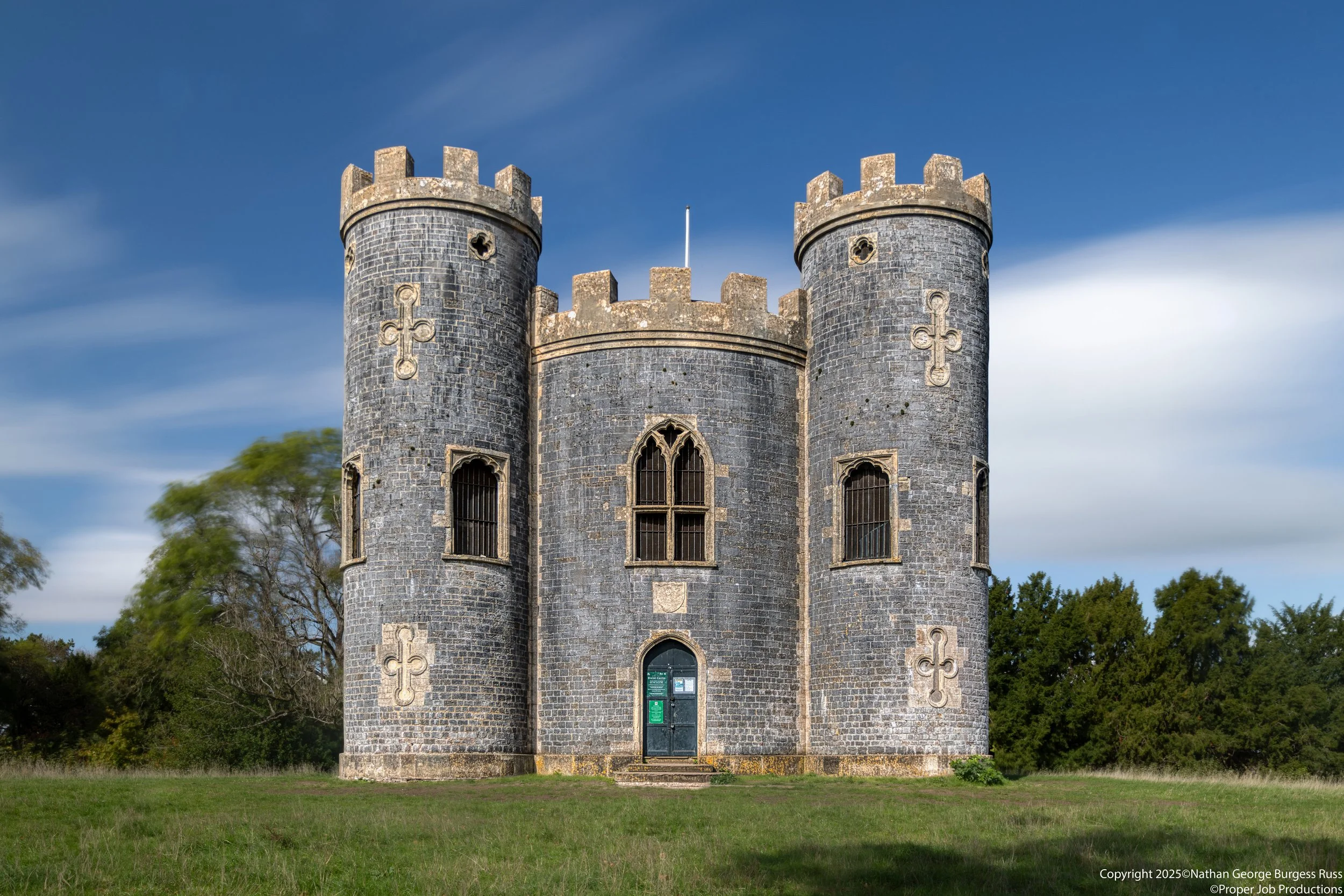 Blaise Castle is a folly built in the Gothic Revival style of architecture. This sham castle was built in 1766 by Robert Mylne at a cost of £3000.