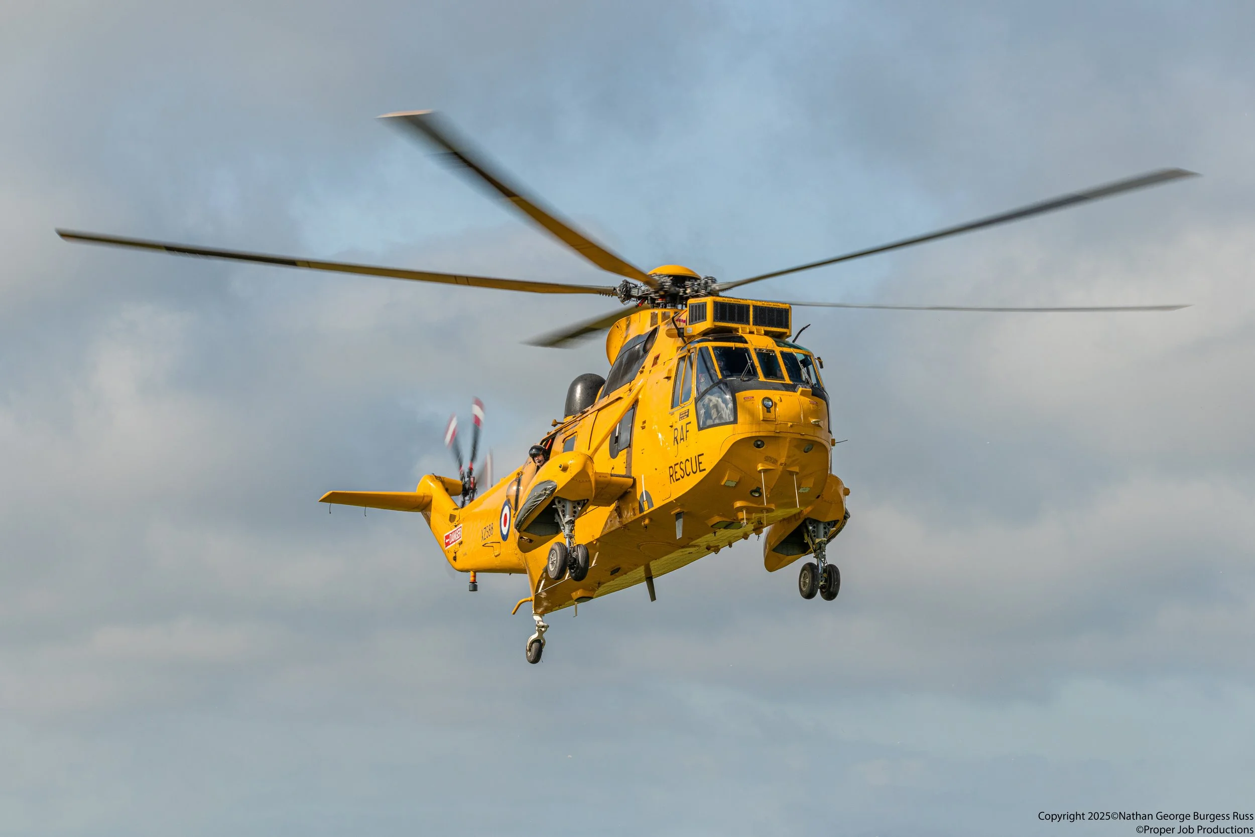 Westland Sea King HAR Mk3 - XZ588 was built under licence from Sikorsky in 1977.

From 1978 it flew with 202 squadron from RAF Finningley in Doncaster, till 2006 when it flew with 22, 78, and 203 RAF Squadrons till it was retired from service in 2015