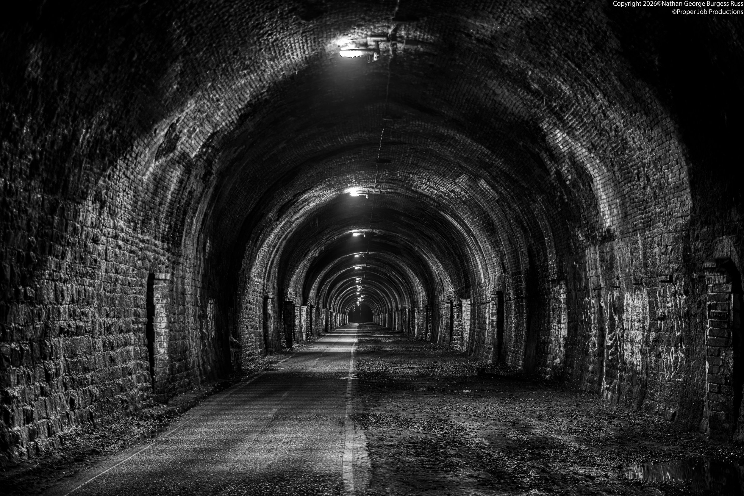 Staple Hill Railway Tunnel B&W