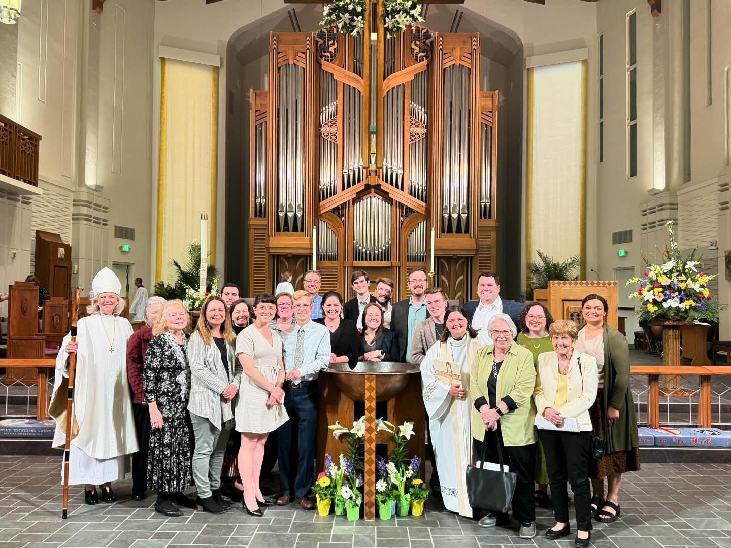 Moments from a glorious Easter Vigil and Easter Sunday morning at All Saints! We received Wesley into the household of God in baptism at the Cathedral, sang &ldquo;Jesus Christ is Risen Today&rdquo; alongside a saxophone quartet, hunted eggs, ate hot