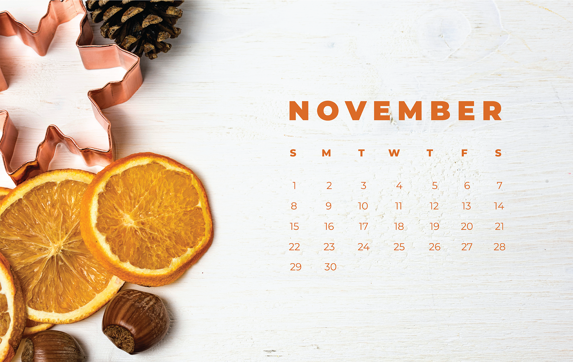 November Desktop Calendar — The Sampson House 2.0