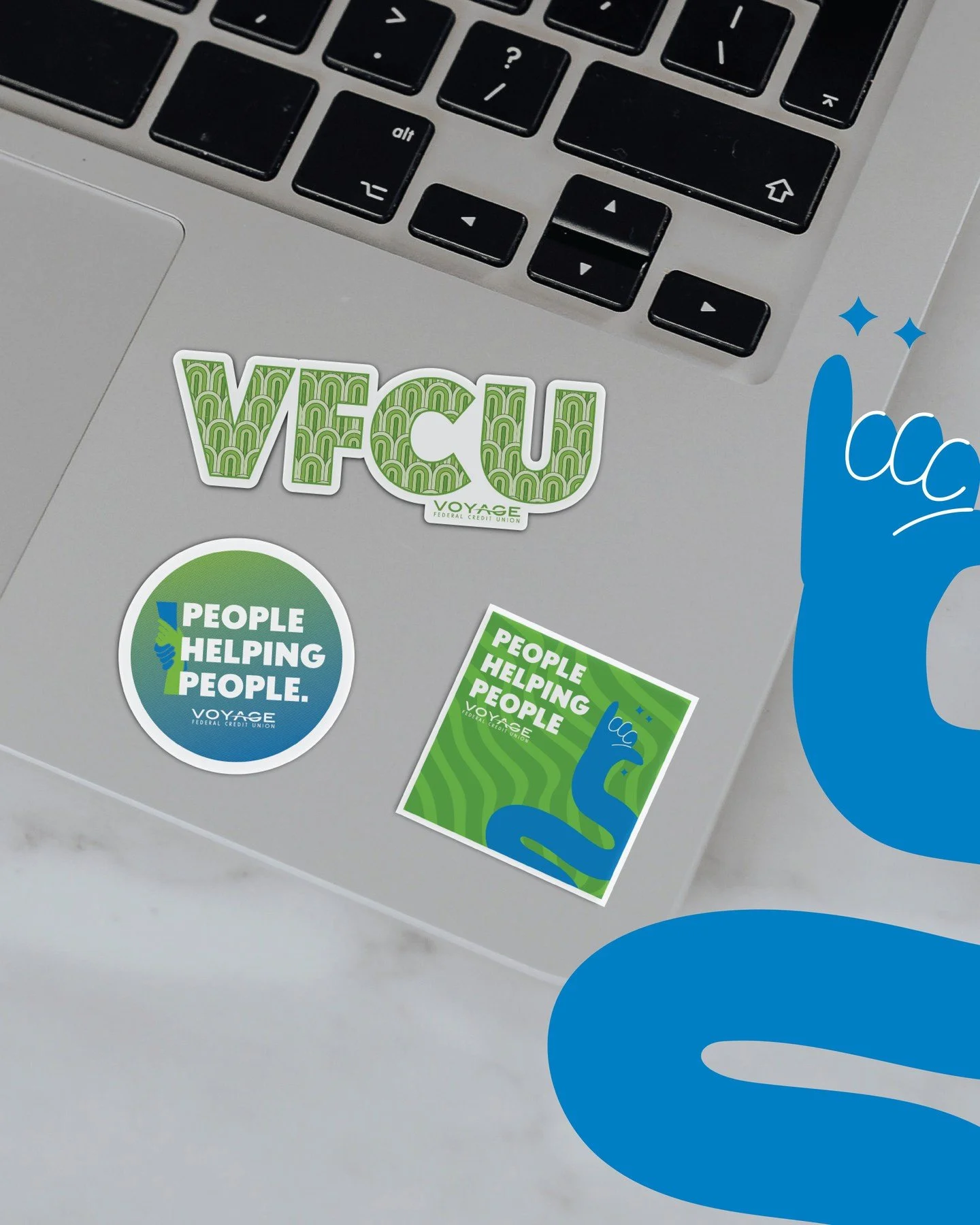Vibe check = passed ✅⁠
⁠
Whether they land on laptops or water bottles, these Voyage stickers are built to stand out. 🤘🏽 Which one&rsquo;s your fave? ⁠