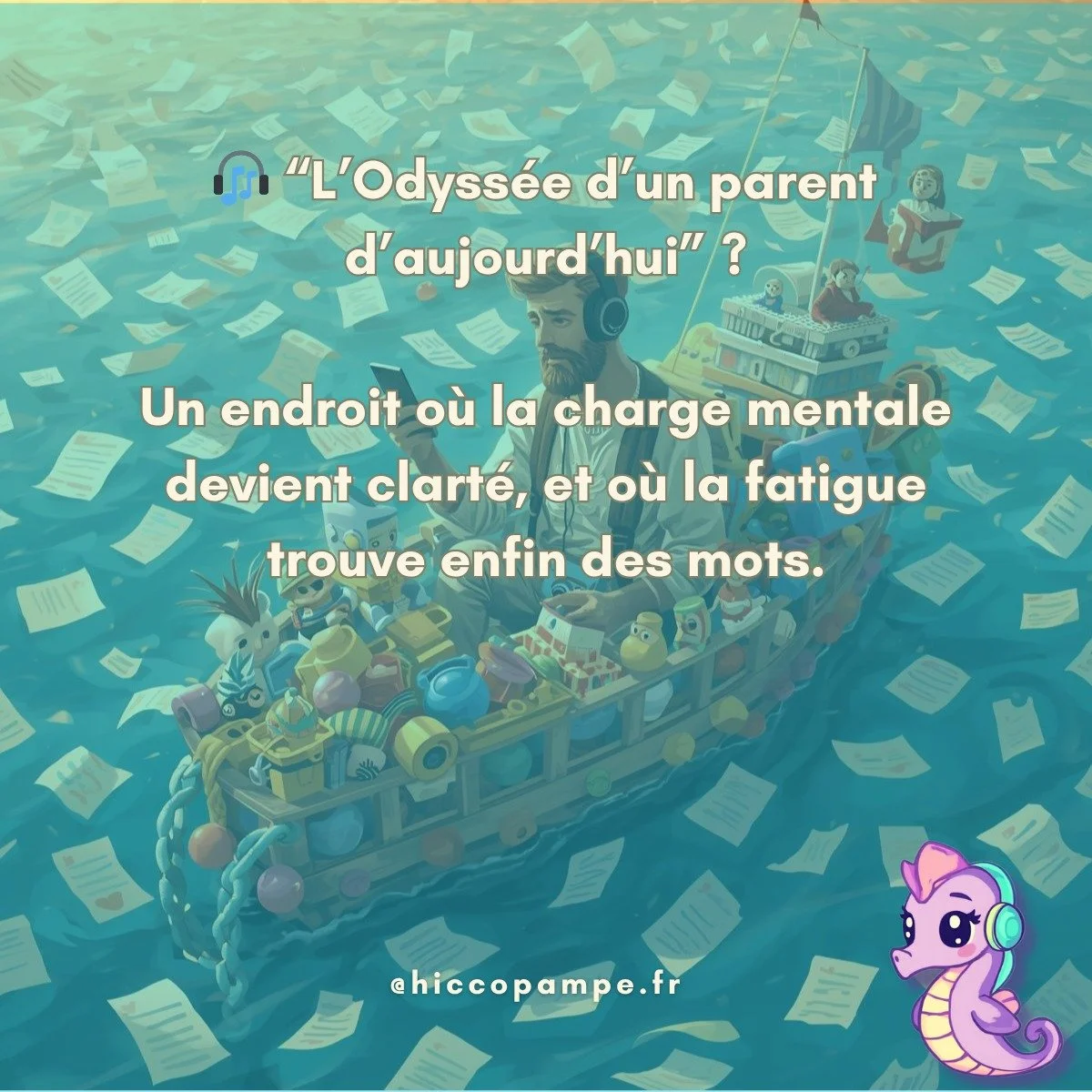 💭 "L&rsquo;Odyss&eacute;e d&rsquo;un parent d&rsquo;aujourd&rsquo;hui" est n&eacute;e d&rsquo;un besoin : respirer.

Pas de cr&eacute;er un &ldquo;canal de plus&rdquo;.
Pas d&rsquo;ajouter du bruit au bruit.

Mais d&rsquo;ouvrir un espace 