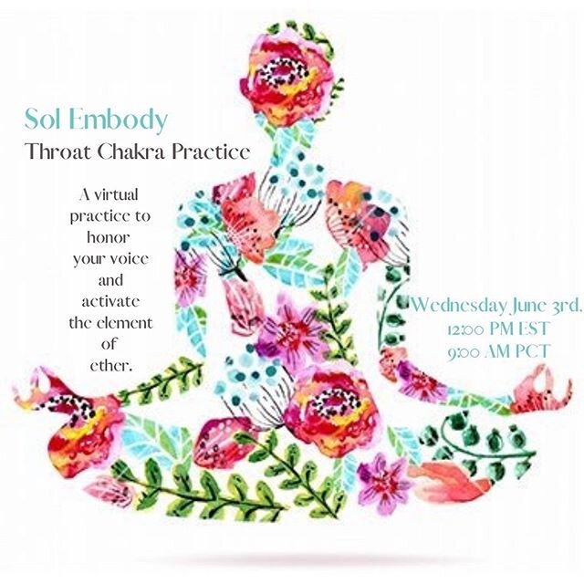 ✨This week we move up the current of liberation to the throat chakra. Visuddha. The purifier. This chakra governs our communication. It is through communication🗣 that we are able to express ourselves and share our unique internal experience with the