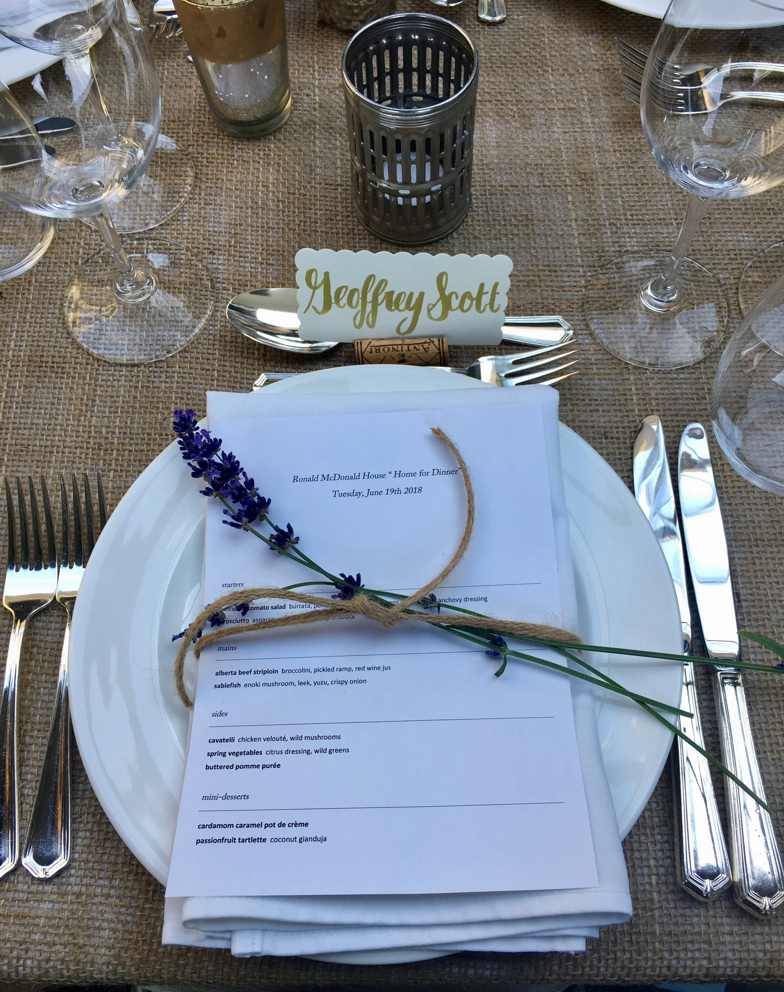 Long Table Setting