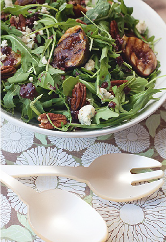 Grilled Fig &amp; Pancetta Salad