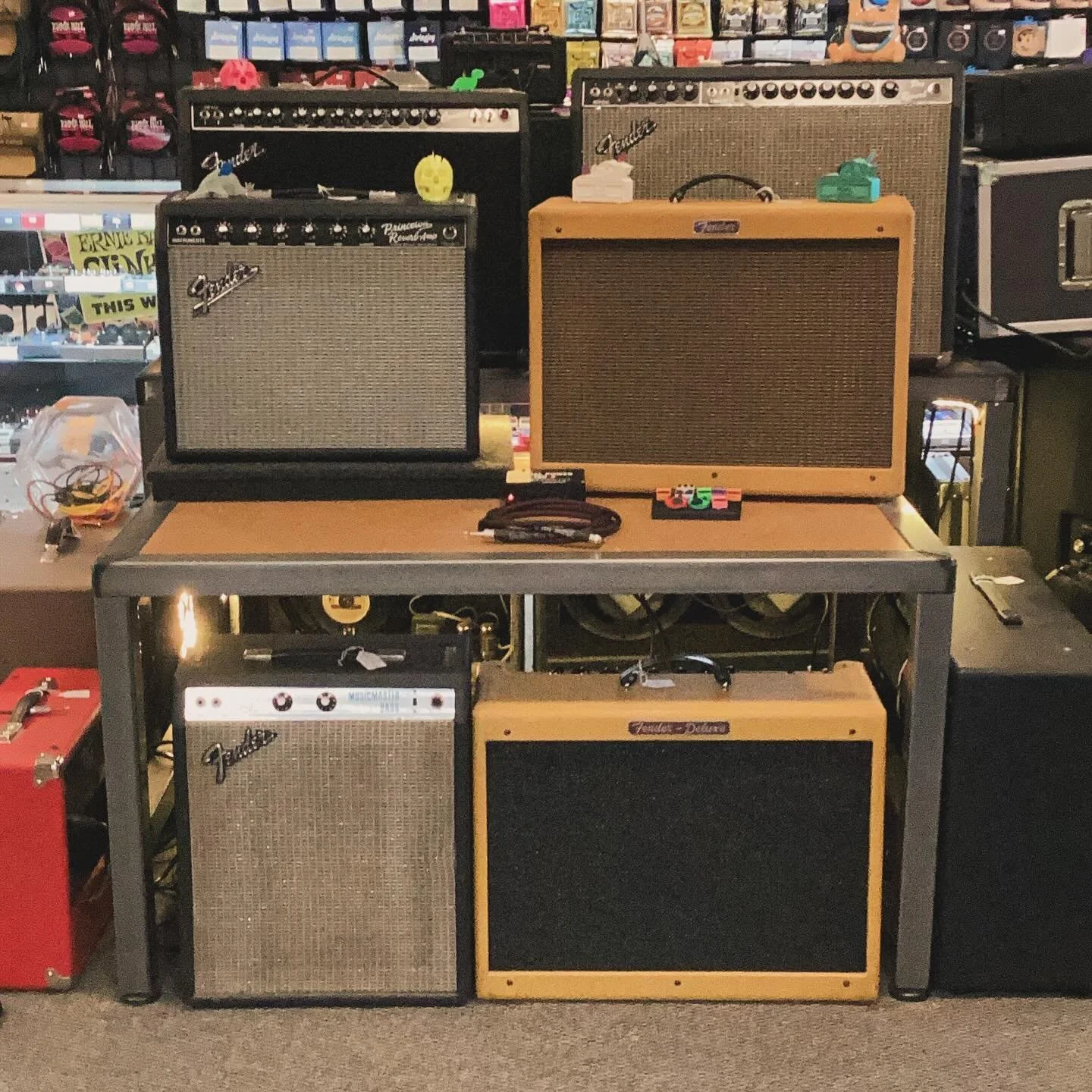 We have some awesome Fender Tube Amps right now. Stop by we have the Air Conditioners on!