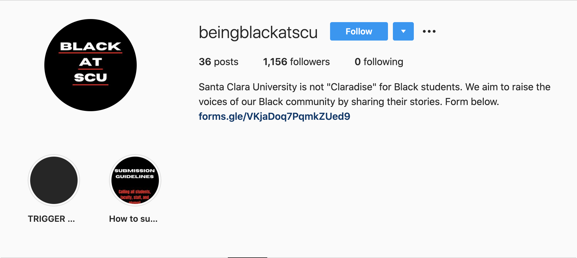 @BeingBlackatSCU Highlights Instances of Racism on SCU’s Campus
