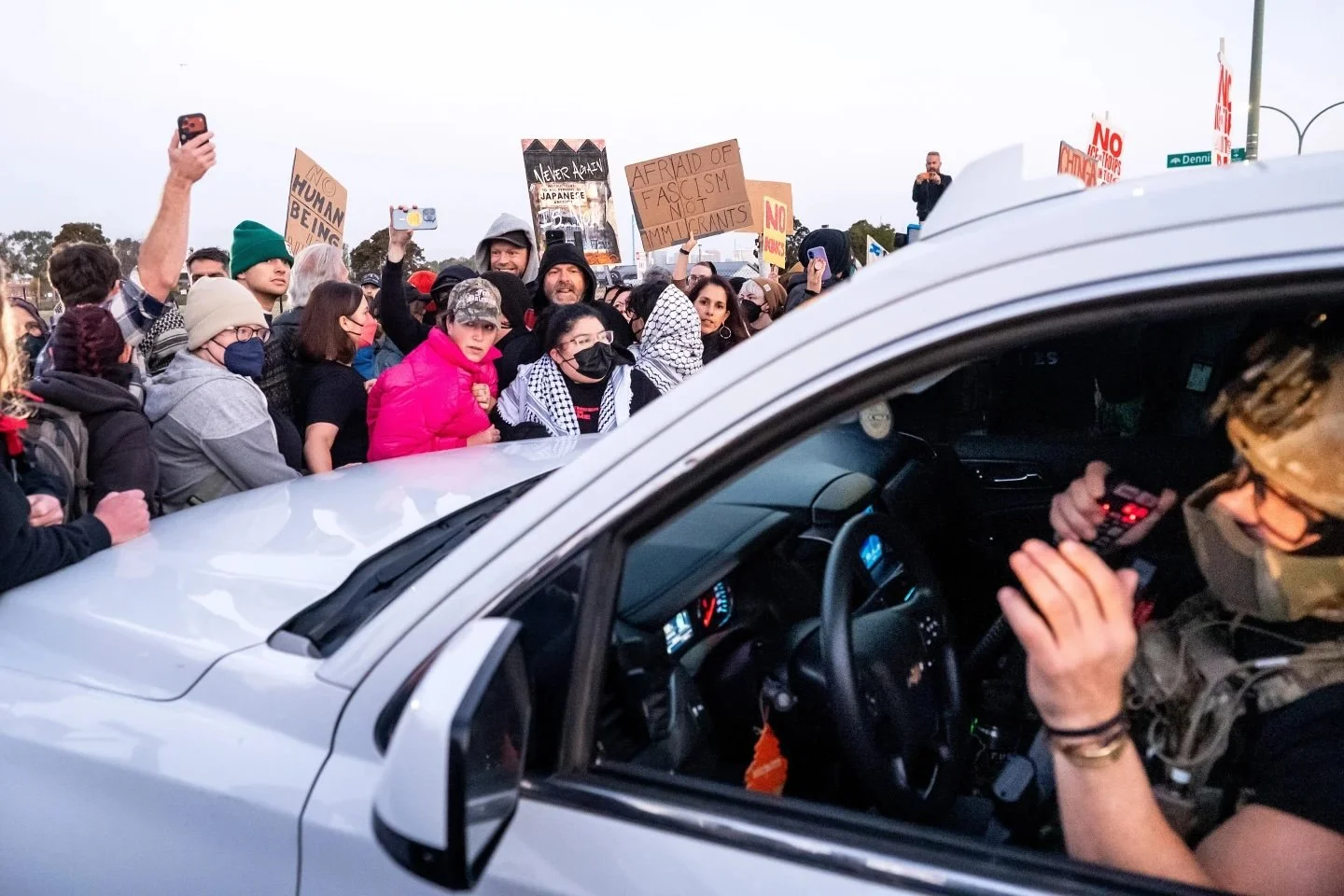 Protesters Gather as Federal Agents Arrive in the San Francisco Area
