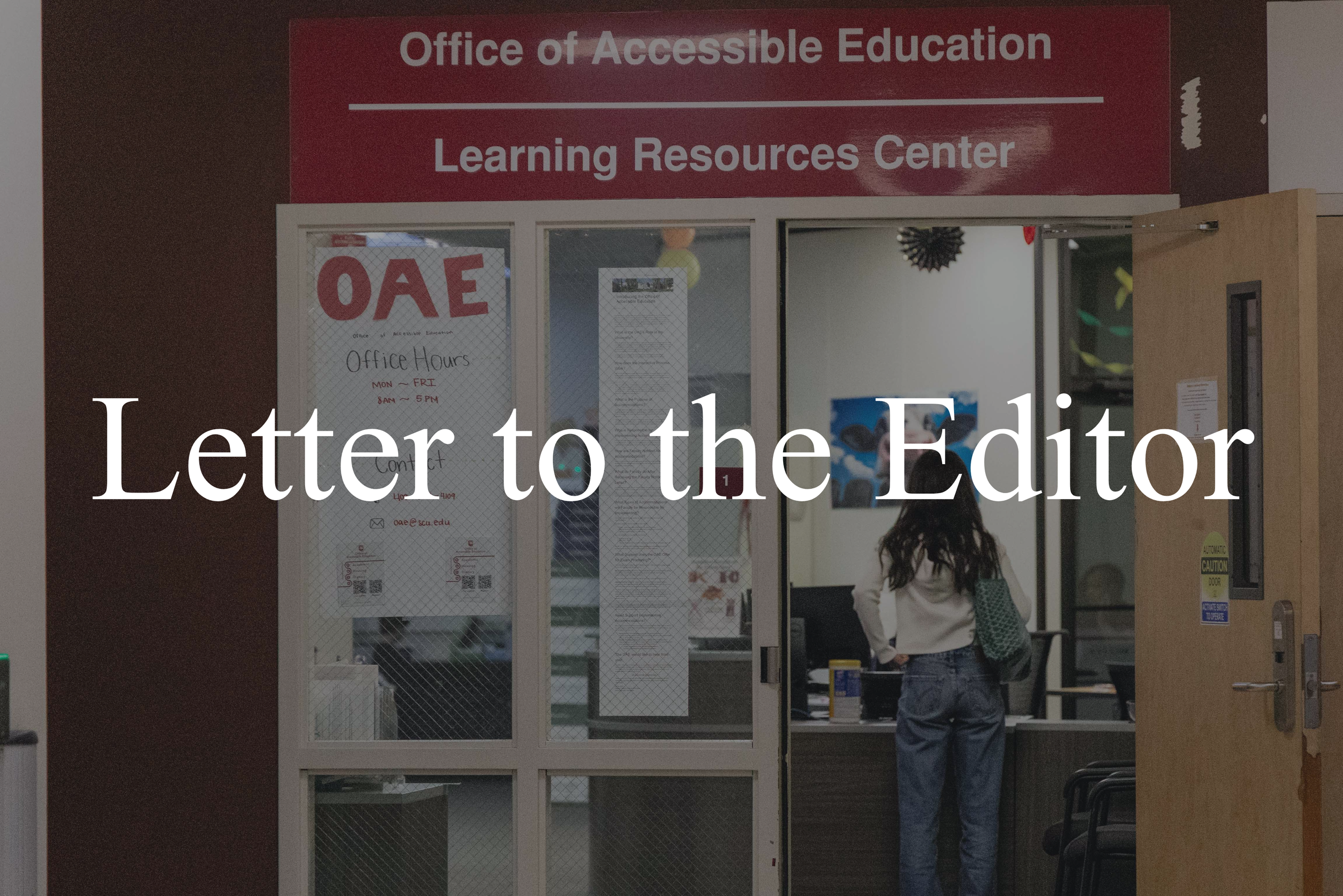 An Open Letter to Santa Clara University Regarding the OAE