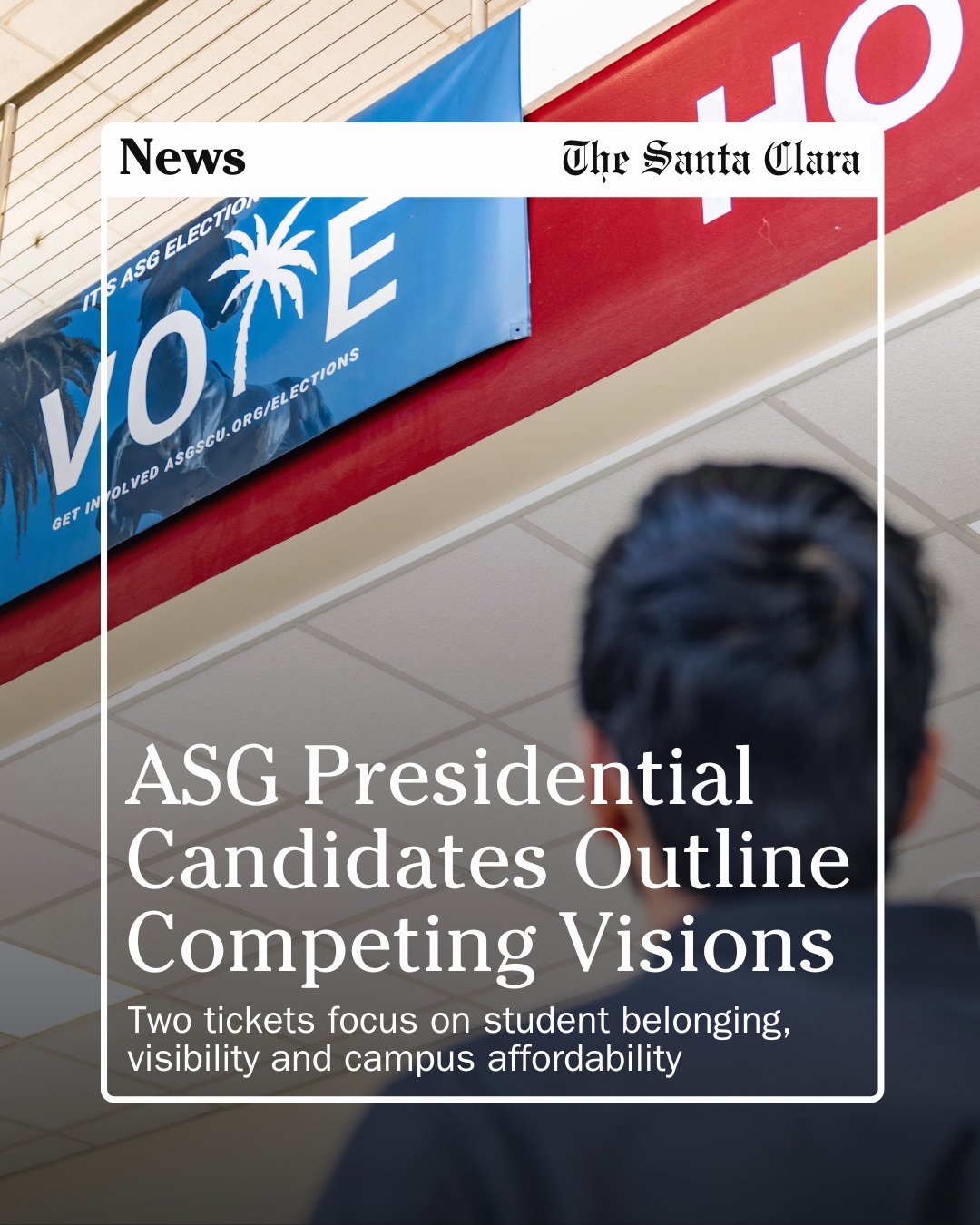 The Associated Student Government presidential race is shaping up around how to rebuild student trust and engagement, with two tickets offering distinct approaches to leadership and impact.

Mateo Coulson &rsquo;28 and running mate Johnathan Amidi &r