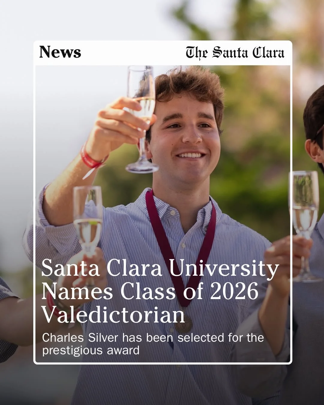 Santa Clara University&rsquo;s annual senior toast was held in the Mission Gardens on Friday afternoon, celebrating the achievements of the Class of 2026.&nbsp;

At the ceremony, the University&rsquo;s Vice Provost of student life Jeanne Rosenberger 