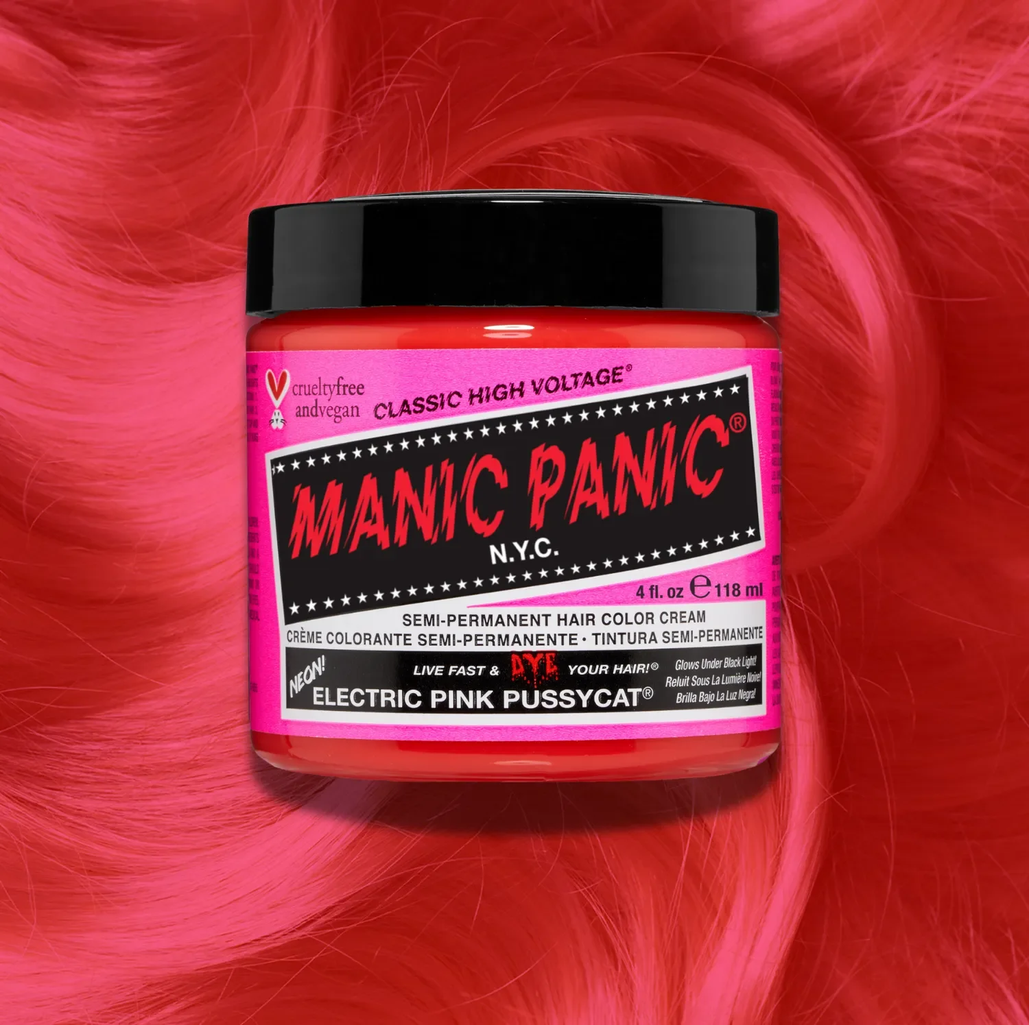 manic-panic-electric-pink-pussycat-classic-high-voltage-semi-permanent-hair-dye-front-wavy-swatch.webp